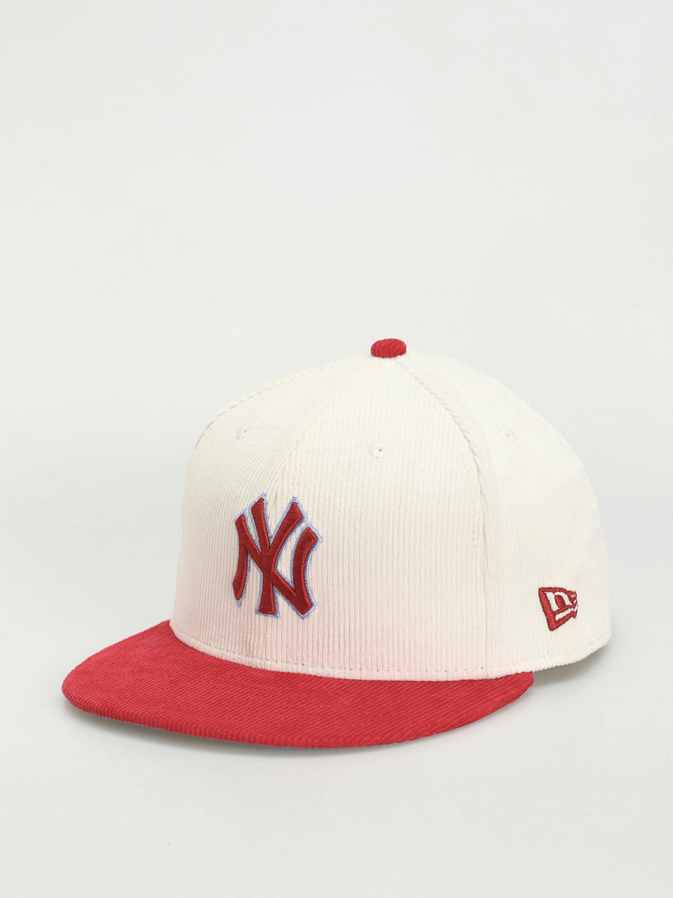 Кепка New Era Cord 59Fifty New York Yankees (off white/red)