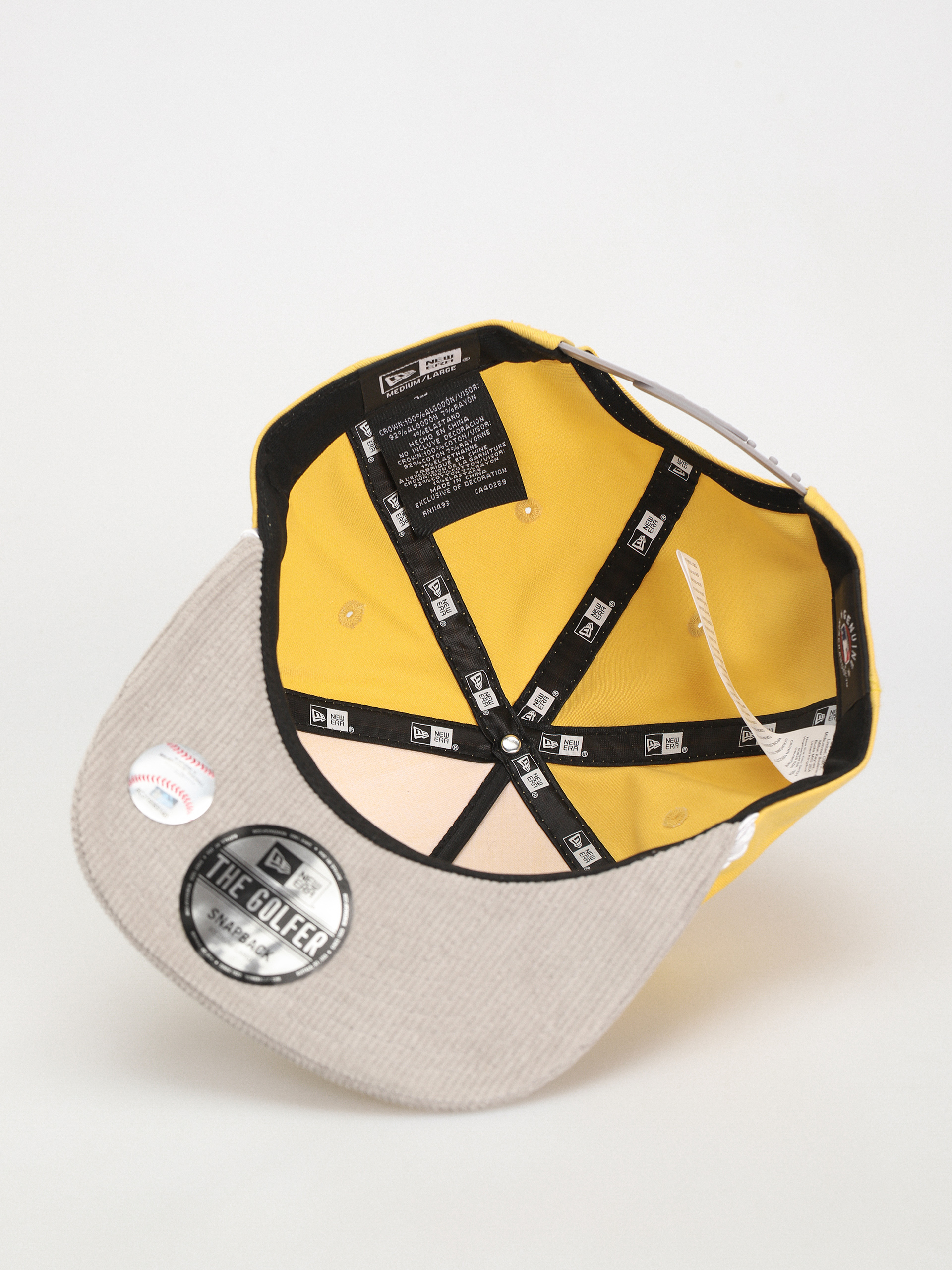 Кепка New Era Cord Golfer New York Yankees (yellow/gray)