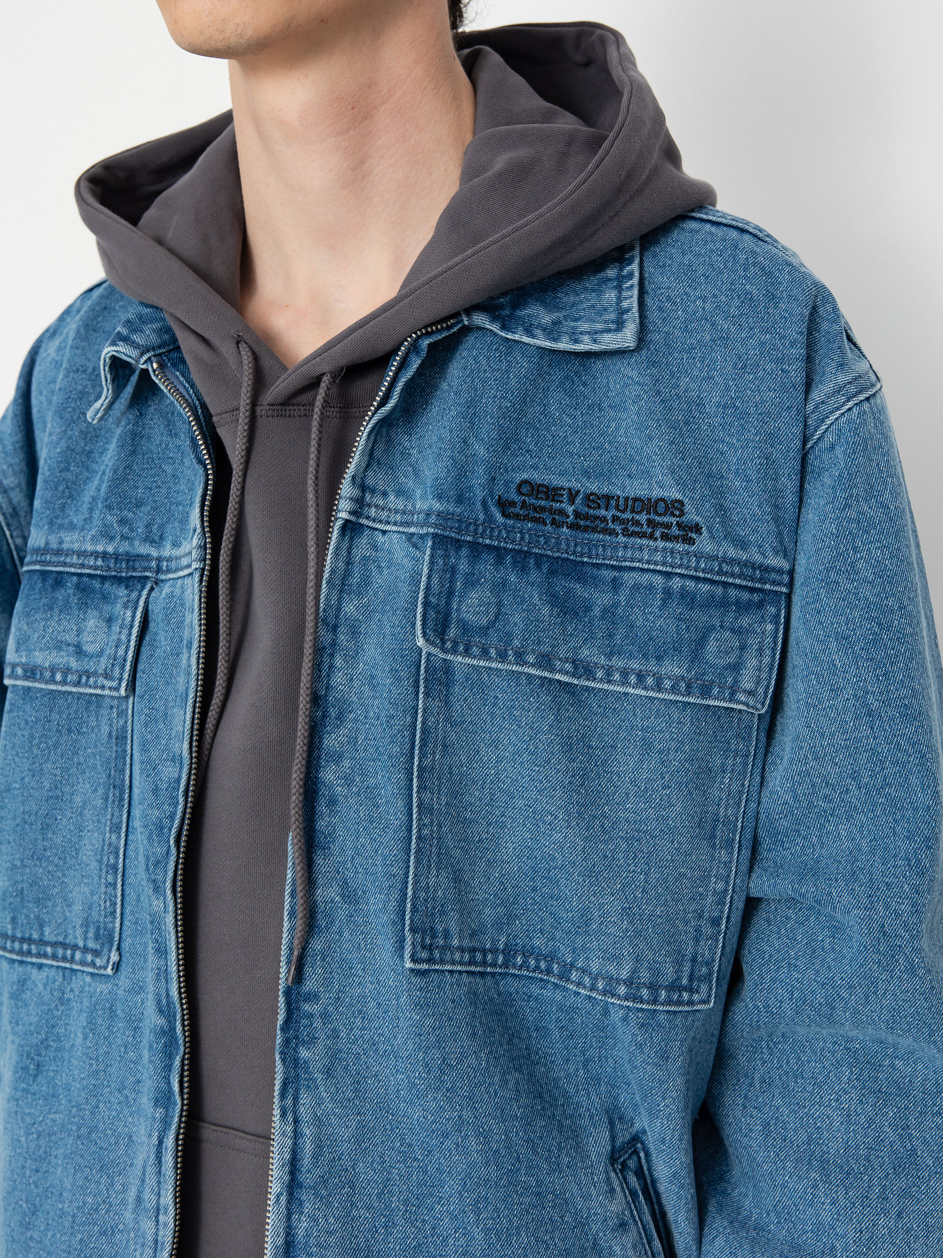 Куртка OBEY Easton (light indigo)