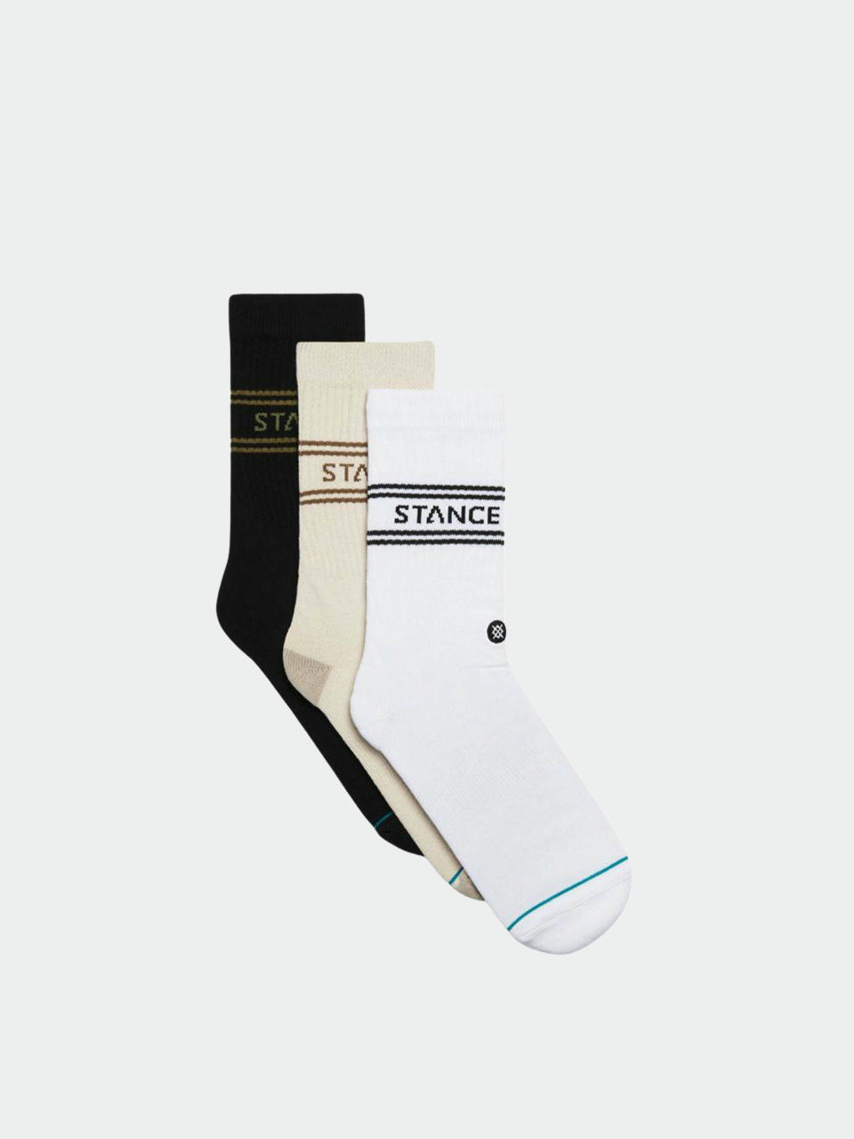  Шкарпетки Stance Basic 3 Pack Crew (oatmeal)