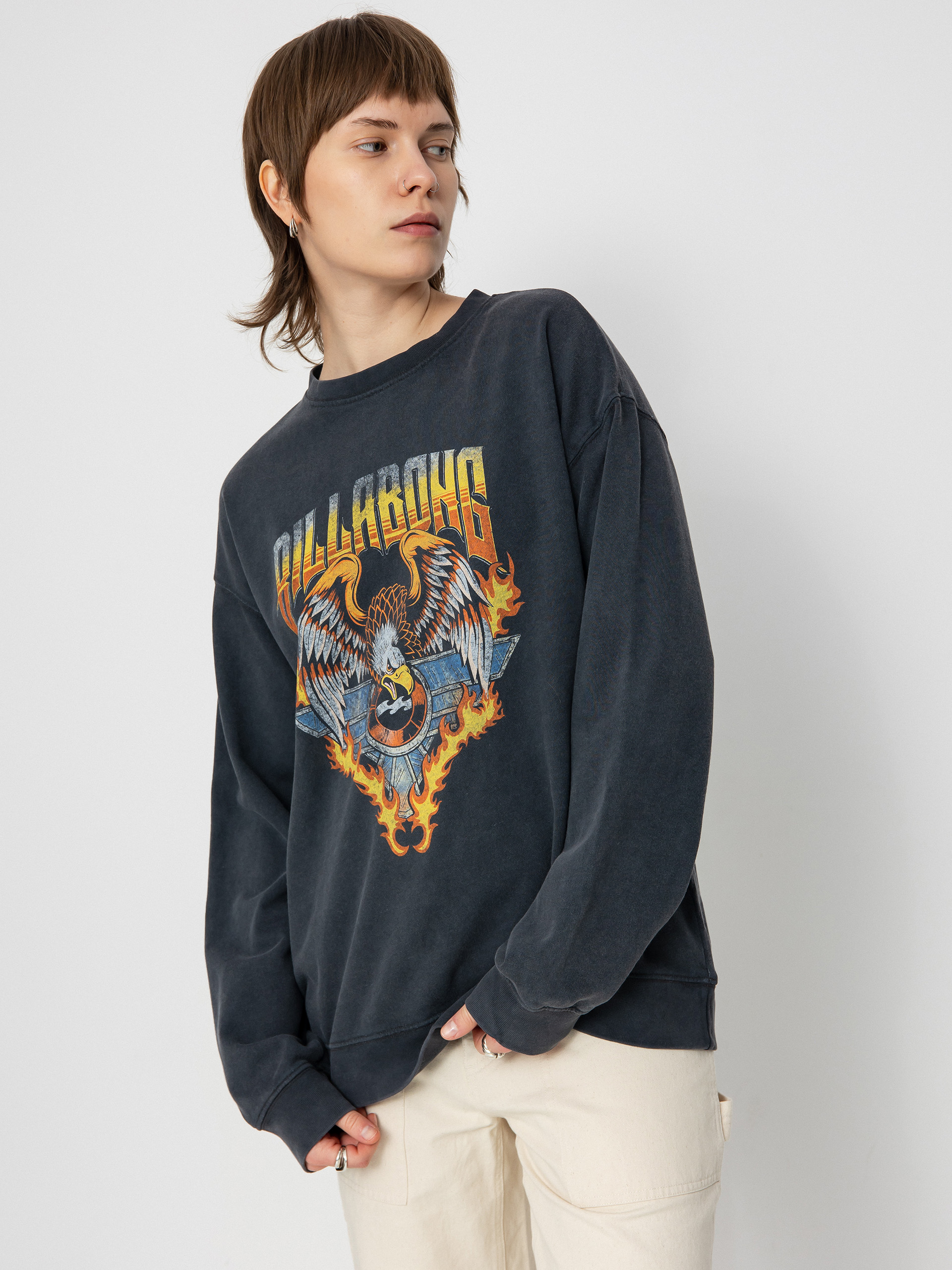 Billabong Thunder Crew Wmn off black