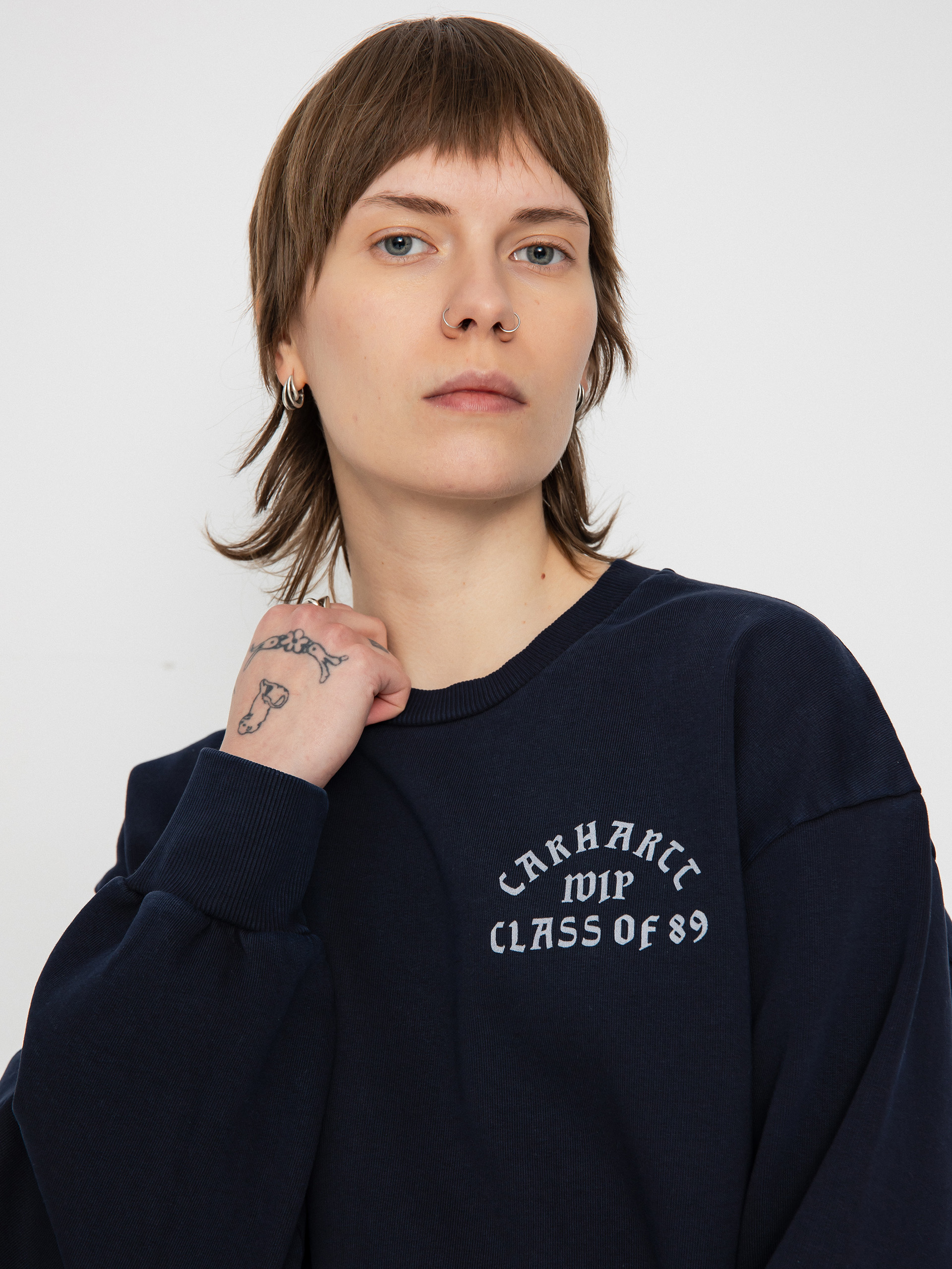 Світшот Carhartt WIP Class of 89 Wmn (dark navy/white)