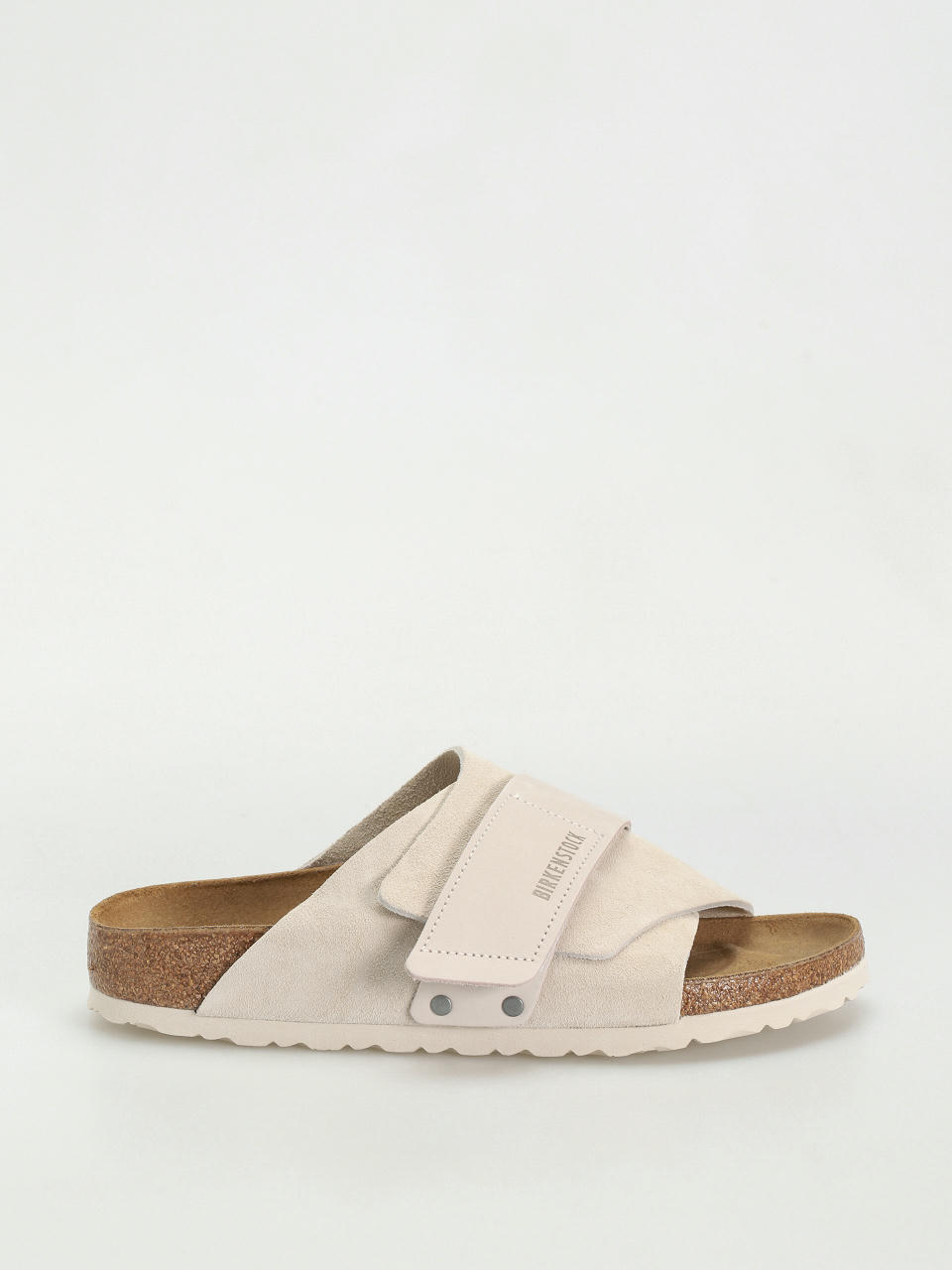 Шльопанці Birkenstock Kyoto Nubuck Suede Leather Narrow Wmn (antique white)