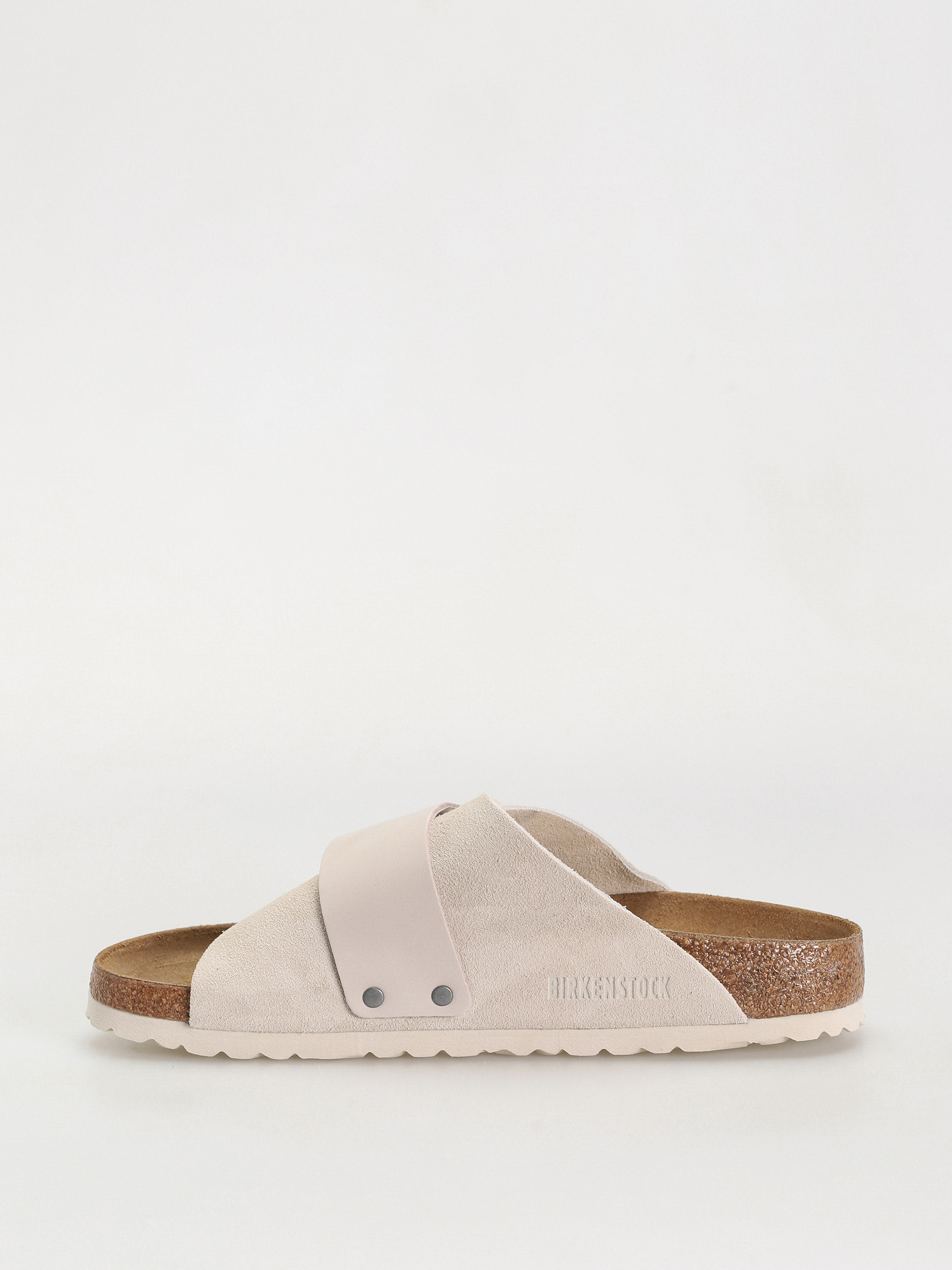 Шльопанці Birkenstock Kyoto Nubuck Suede Leather Narrow Wmn (antique white)
