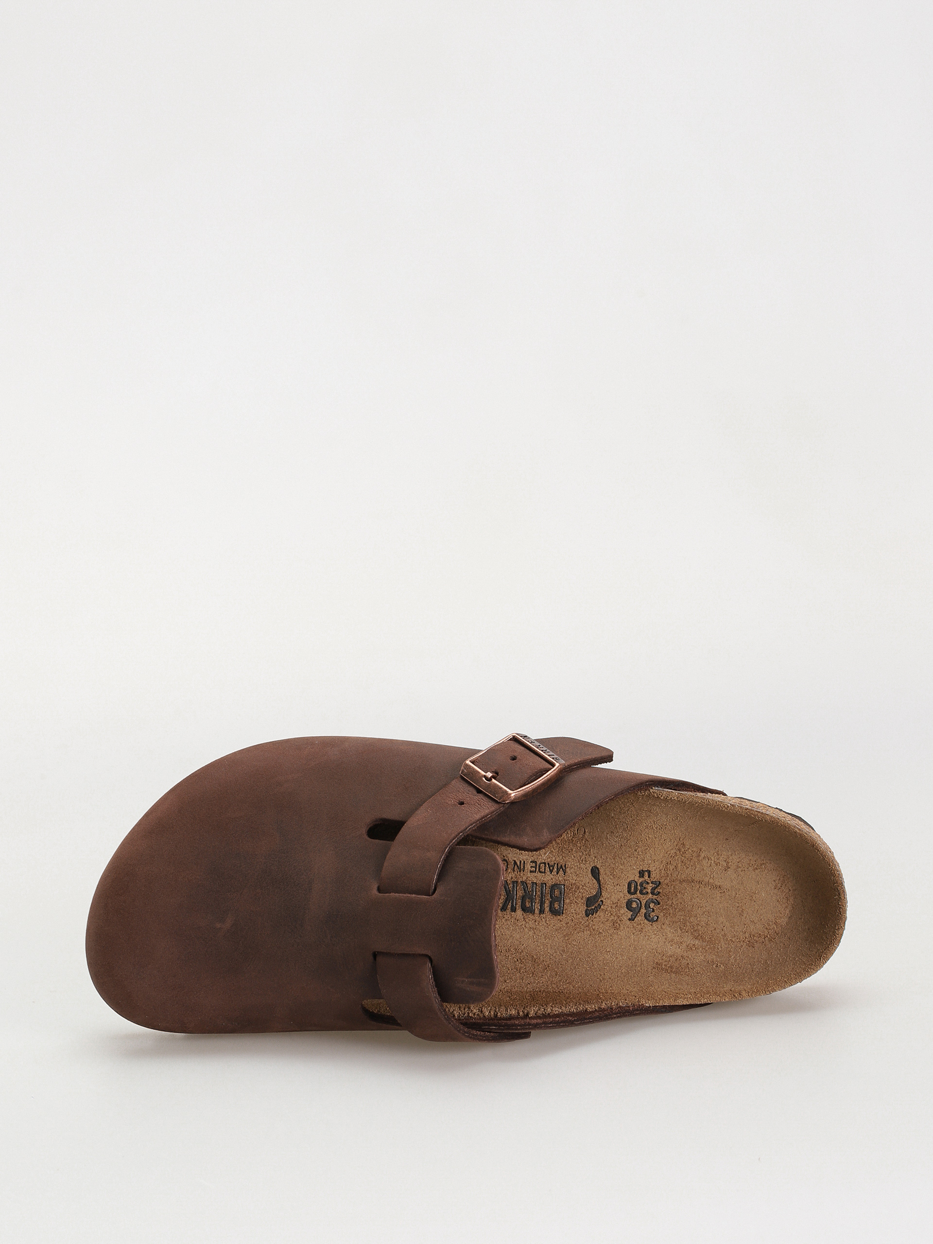 Шльопанці Birkenstock Boston Oiled Leather Narrow Wmn (habana)