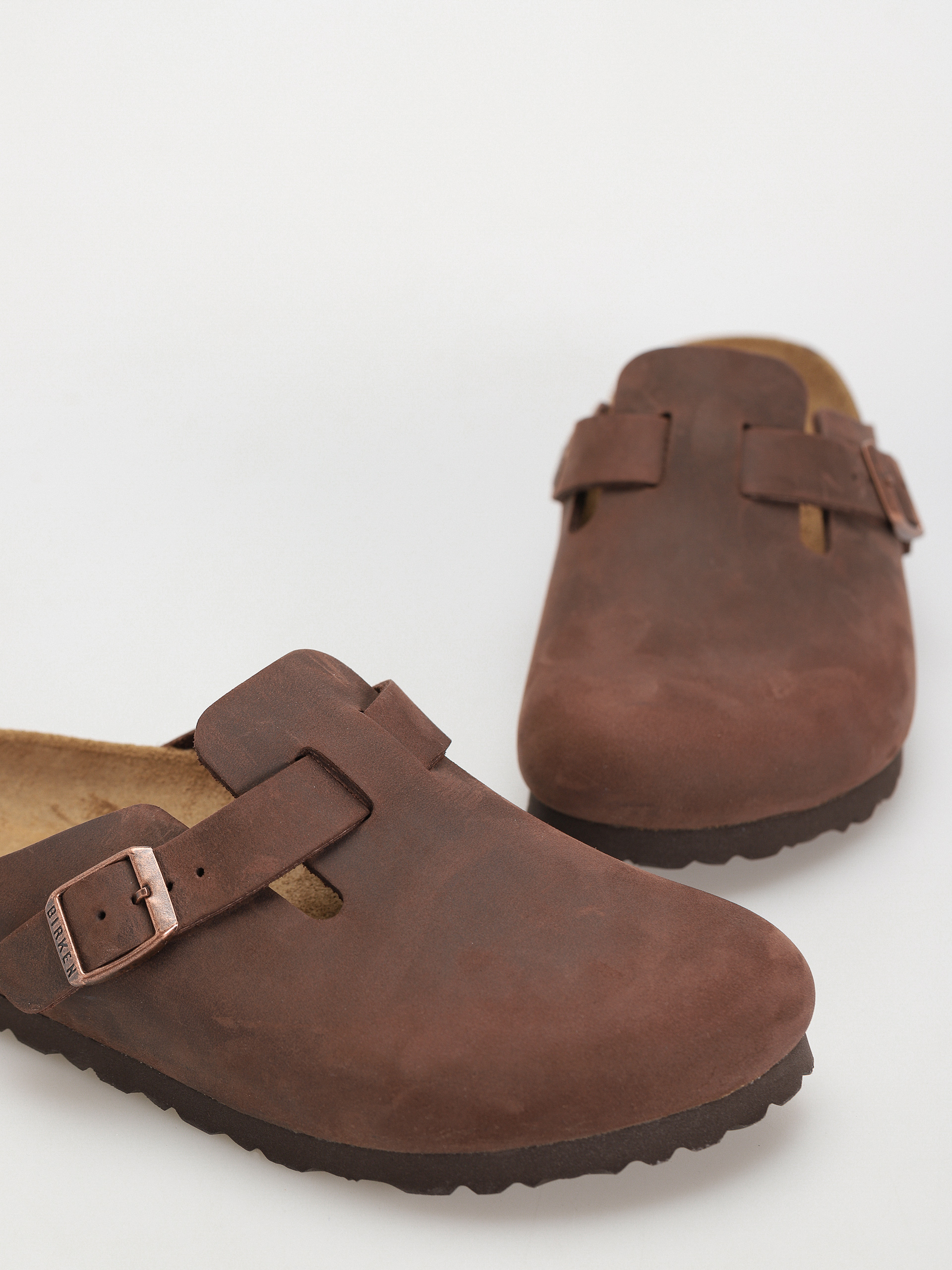 Шльопанці Birkenstock Boston Oiled Leather Narrow Wmn (habana)