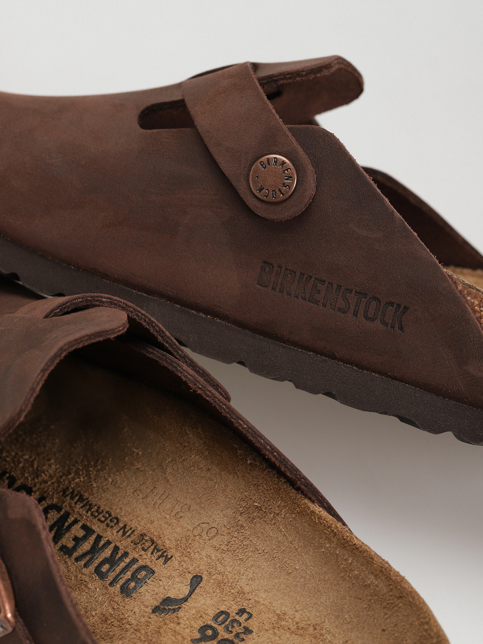 Шльопанці Birkenstock Boston Oiled Leather Narrow Wmn (habana)