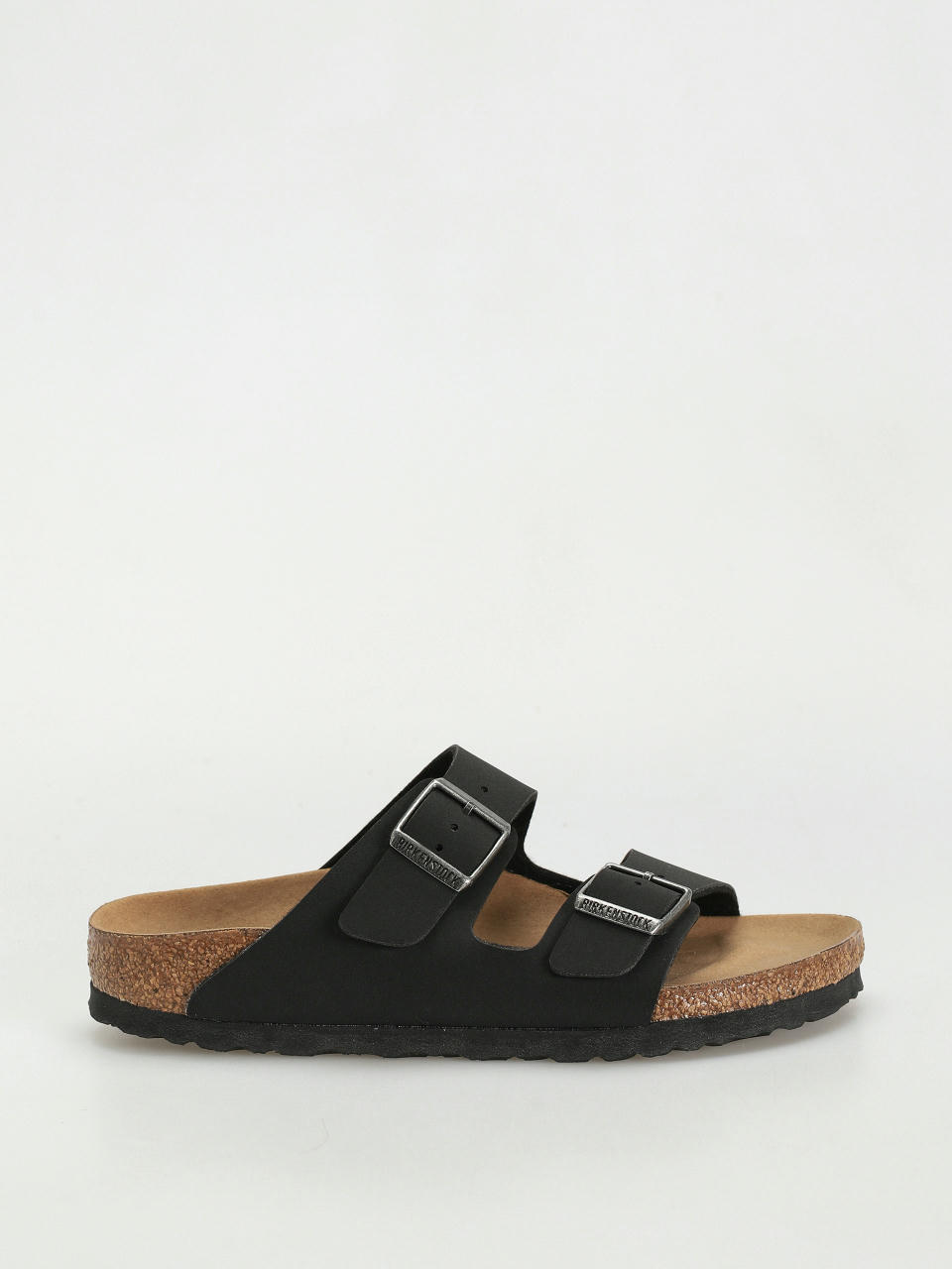 Шльопанці Birkenstock Arizona Birko Flor Nubuck Narrow Wmn (black)