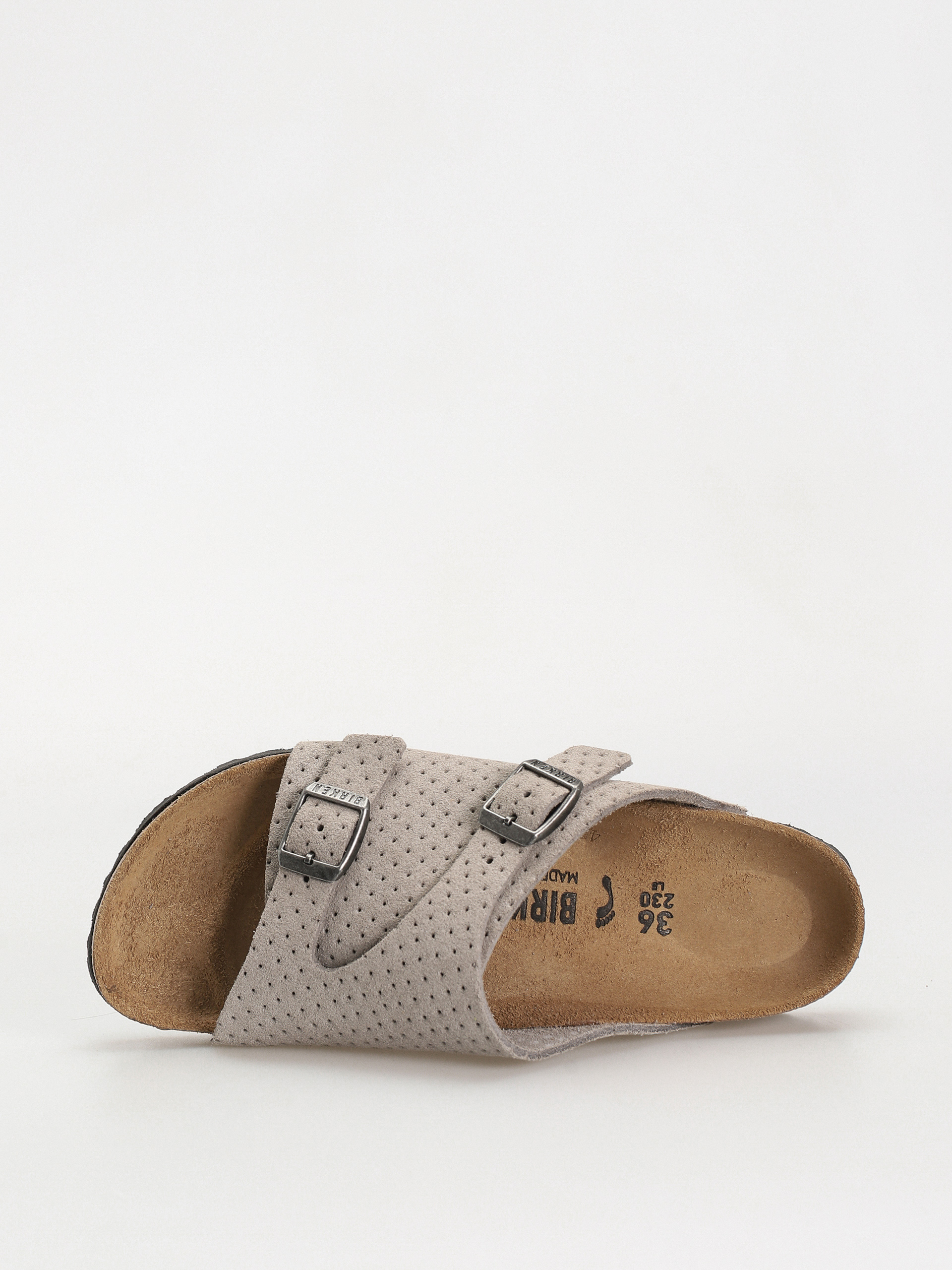 Шльопанці Birkenstock Zurich Suede Embossed Narrow Wmn (emboss dots stone coin)