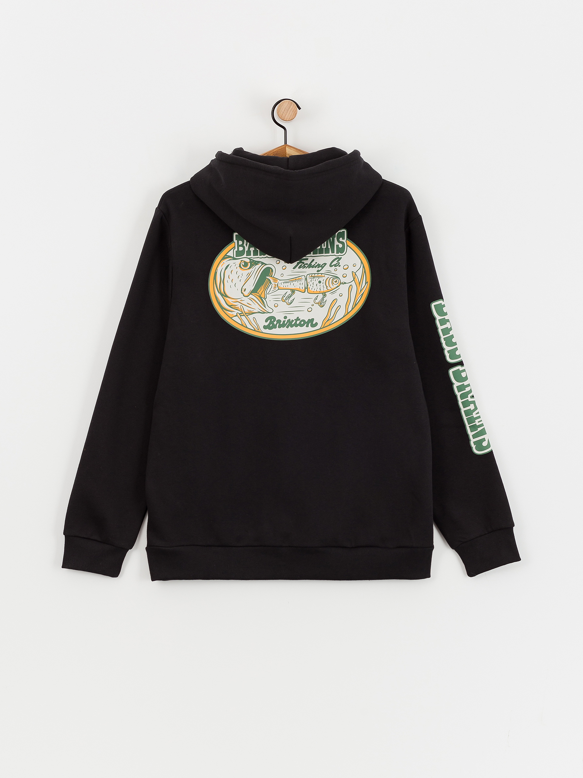 Худі Brixton Bass Brains Swim HD (black)