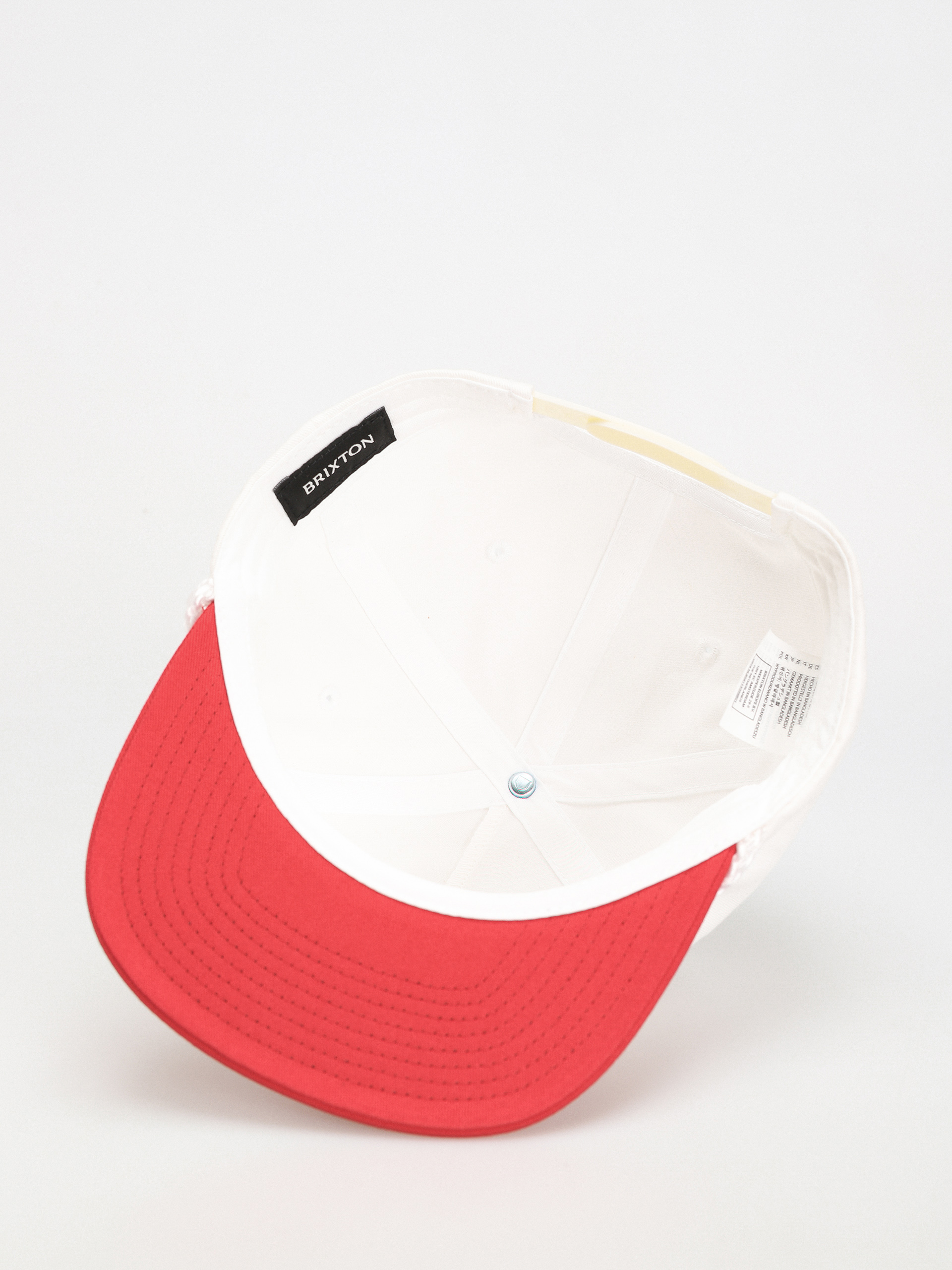 Кепка Brixton Bass Brains Swim Hp Snapback (white/red)