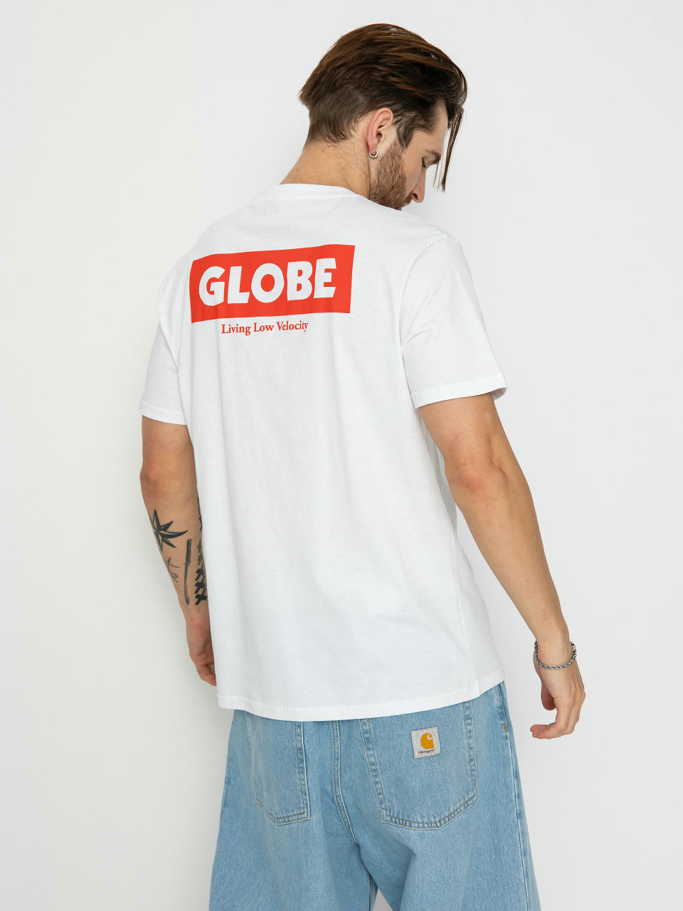 Футболка Globe Living Low Velocity (white/red)