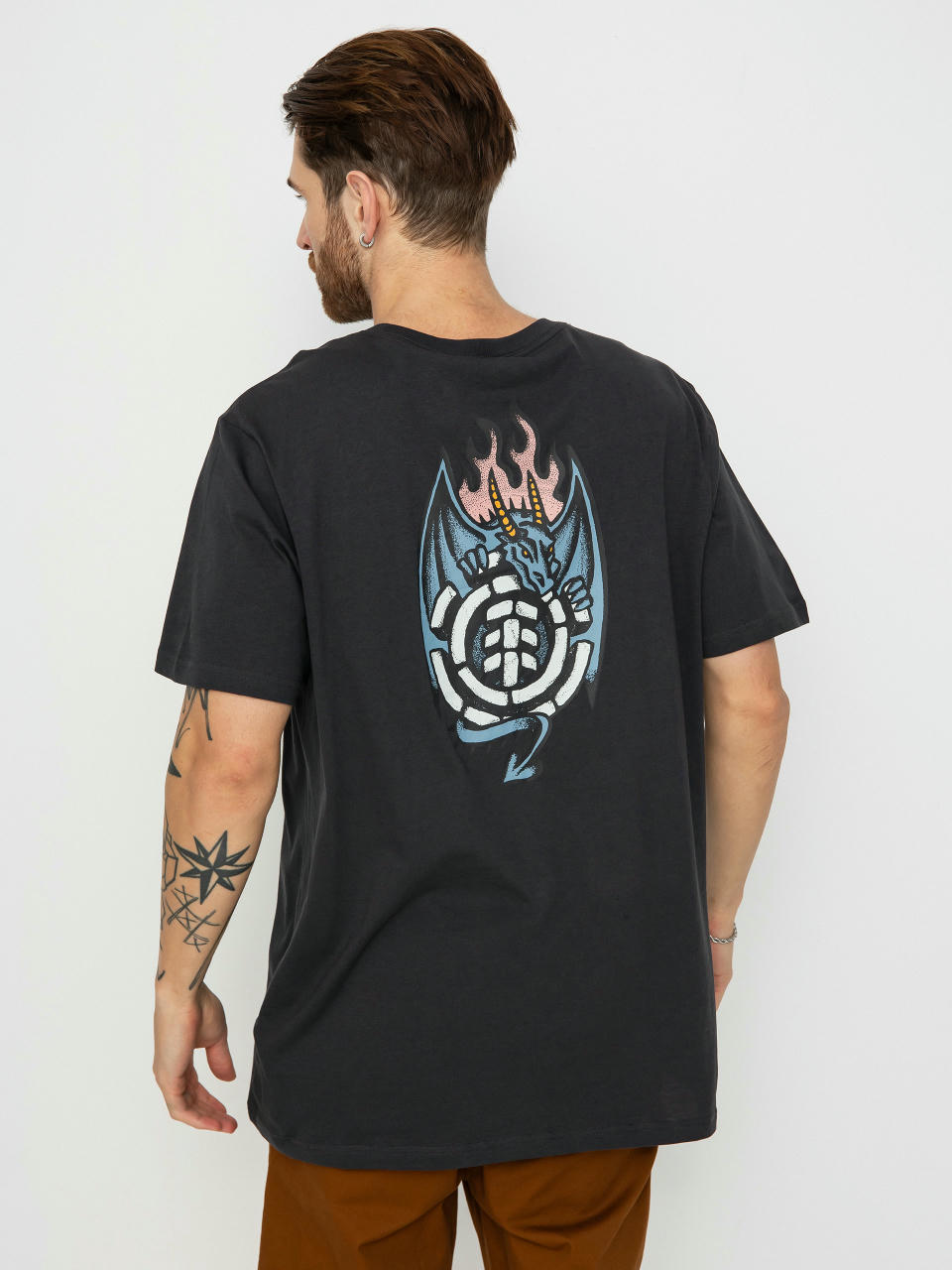 Футболка Element Dragon (off black)