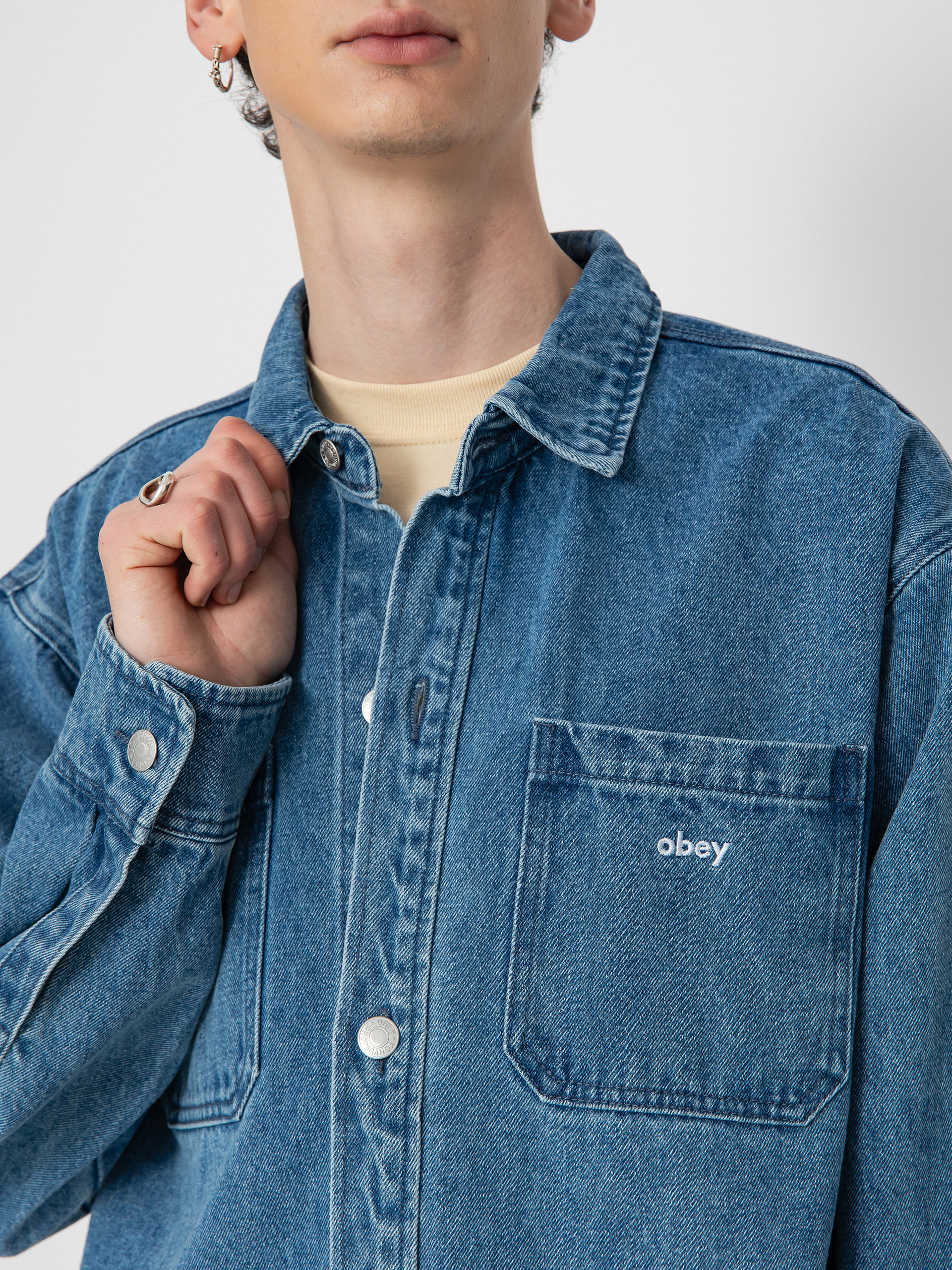 Куртка OBEY Winston (light indigo)