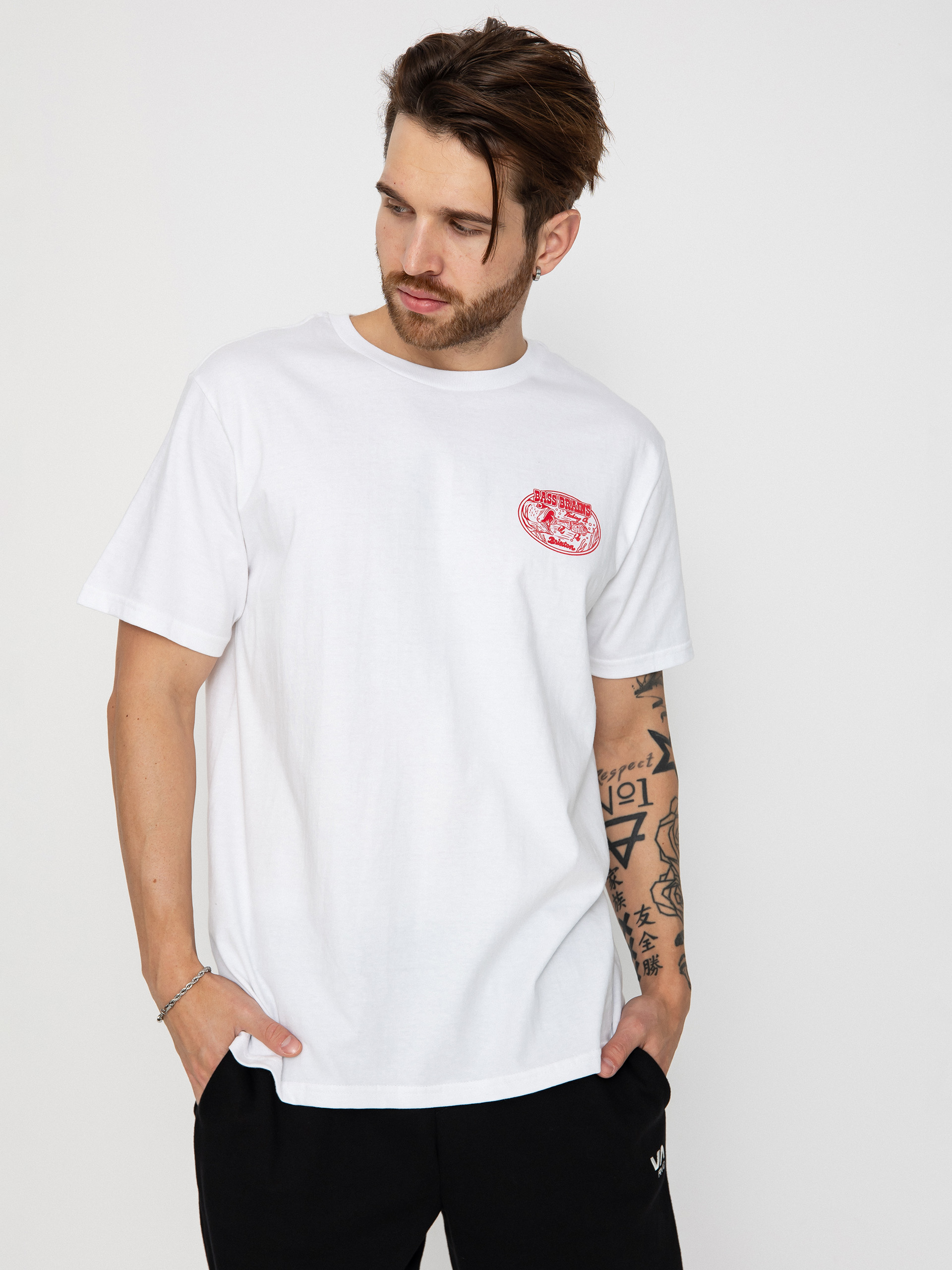Футболка Brixton Bass Brains Swim Stt (white)