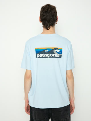 Футболка Patagonia Cap Cool Daily Graphic (boardshort logo chilled blue)