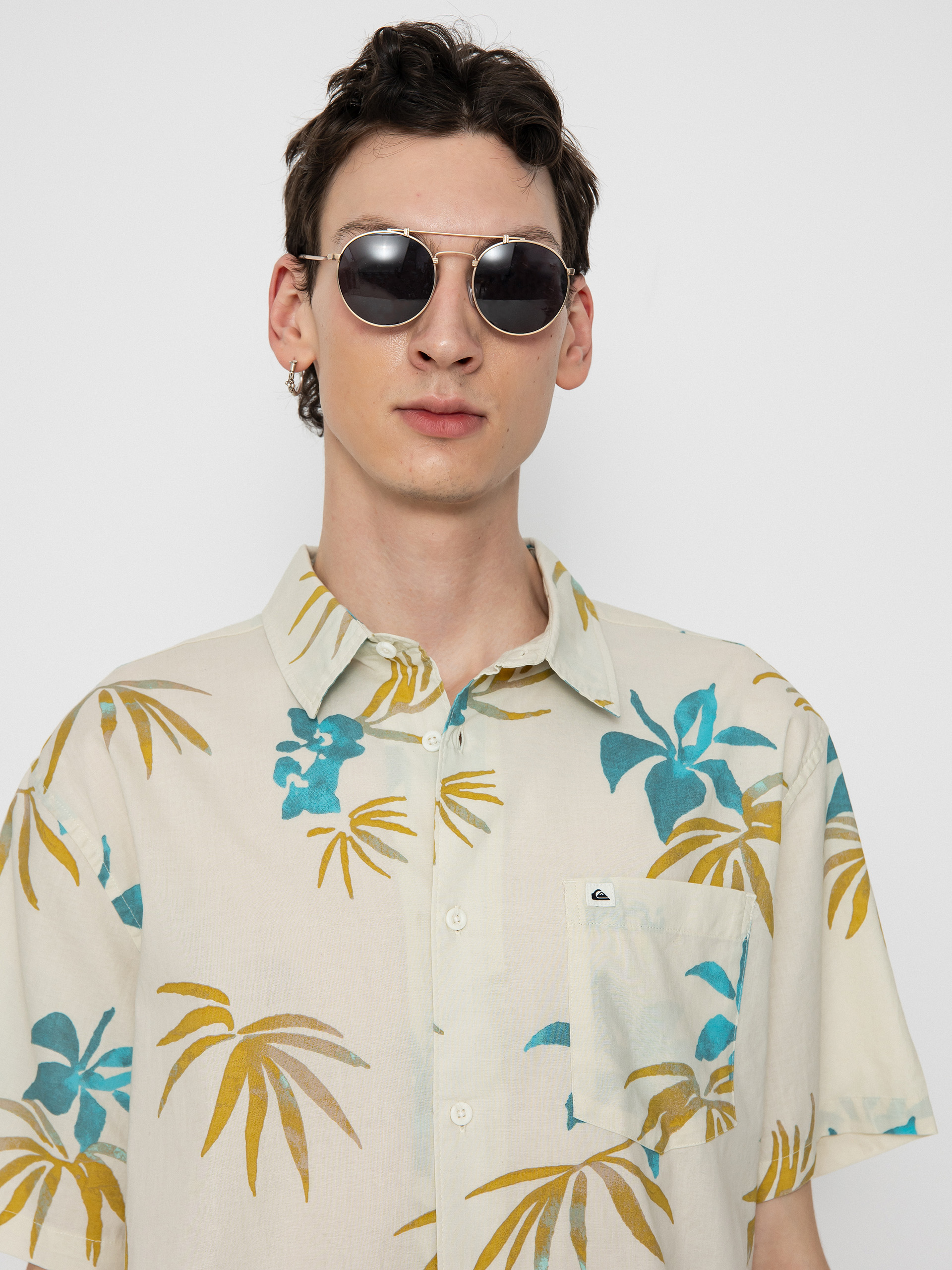 Сорочка Quiksilver Apero Classic (snow white aop mix b)