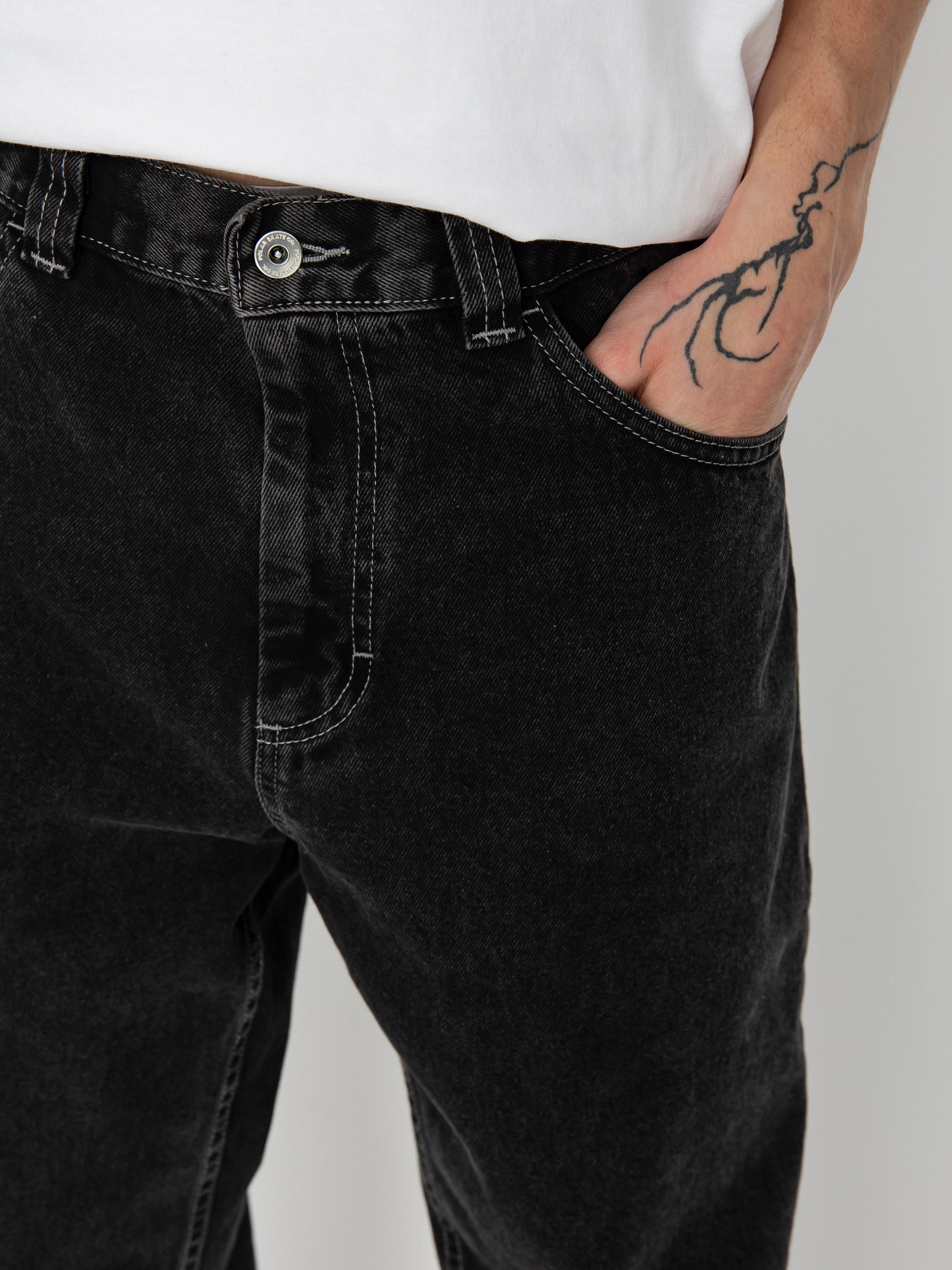 Штани Polar Skate 92! Denim (silver black)