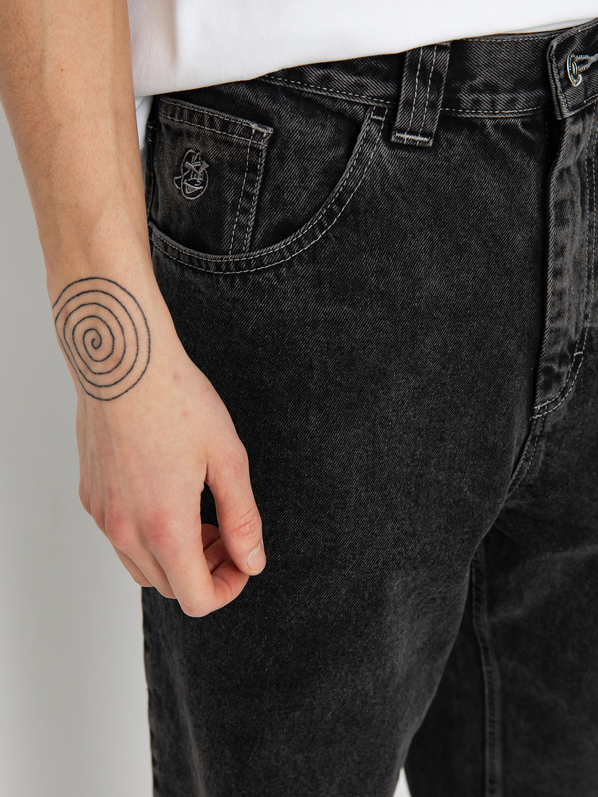 Штани Polar Skate 93! Denim (silver black)