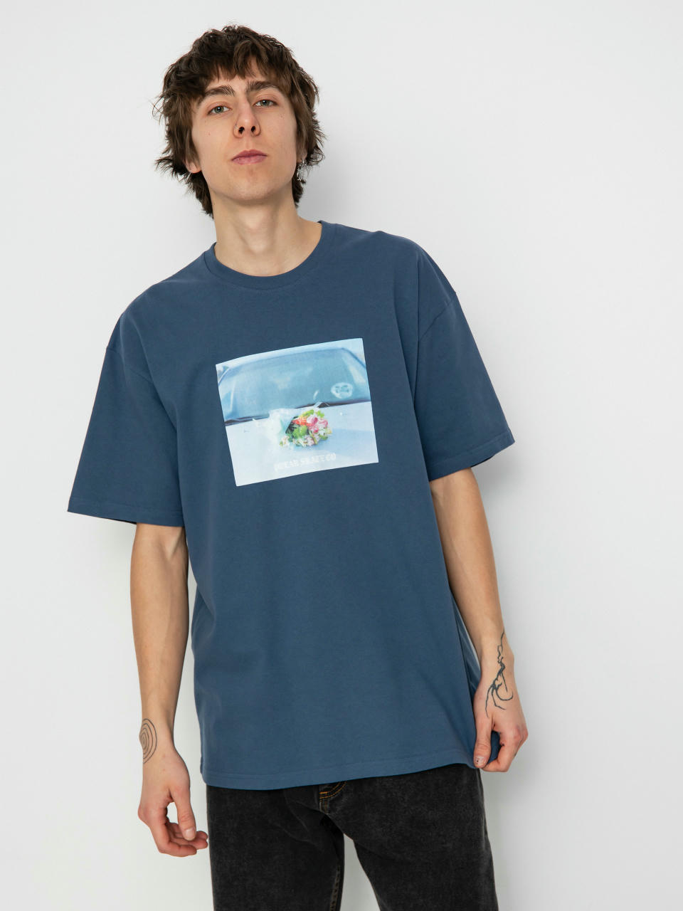 Футболка Polar Skate Dead Flowers (grey blue)