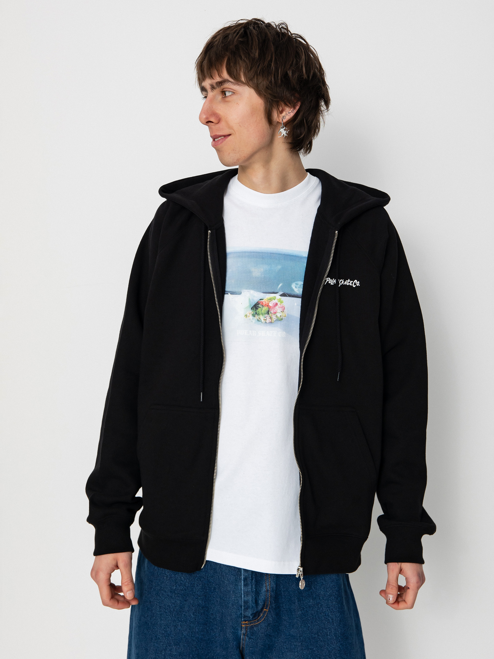 Худі Polar Skate Default Zip Hoodie 12 Faces ZHD - чорний (black)