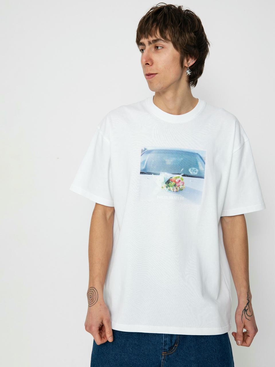 Футболка Polar Skate Dead Flowers (white)