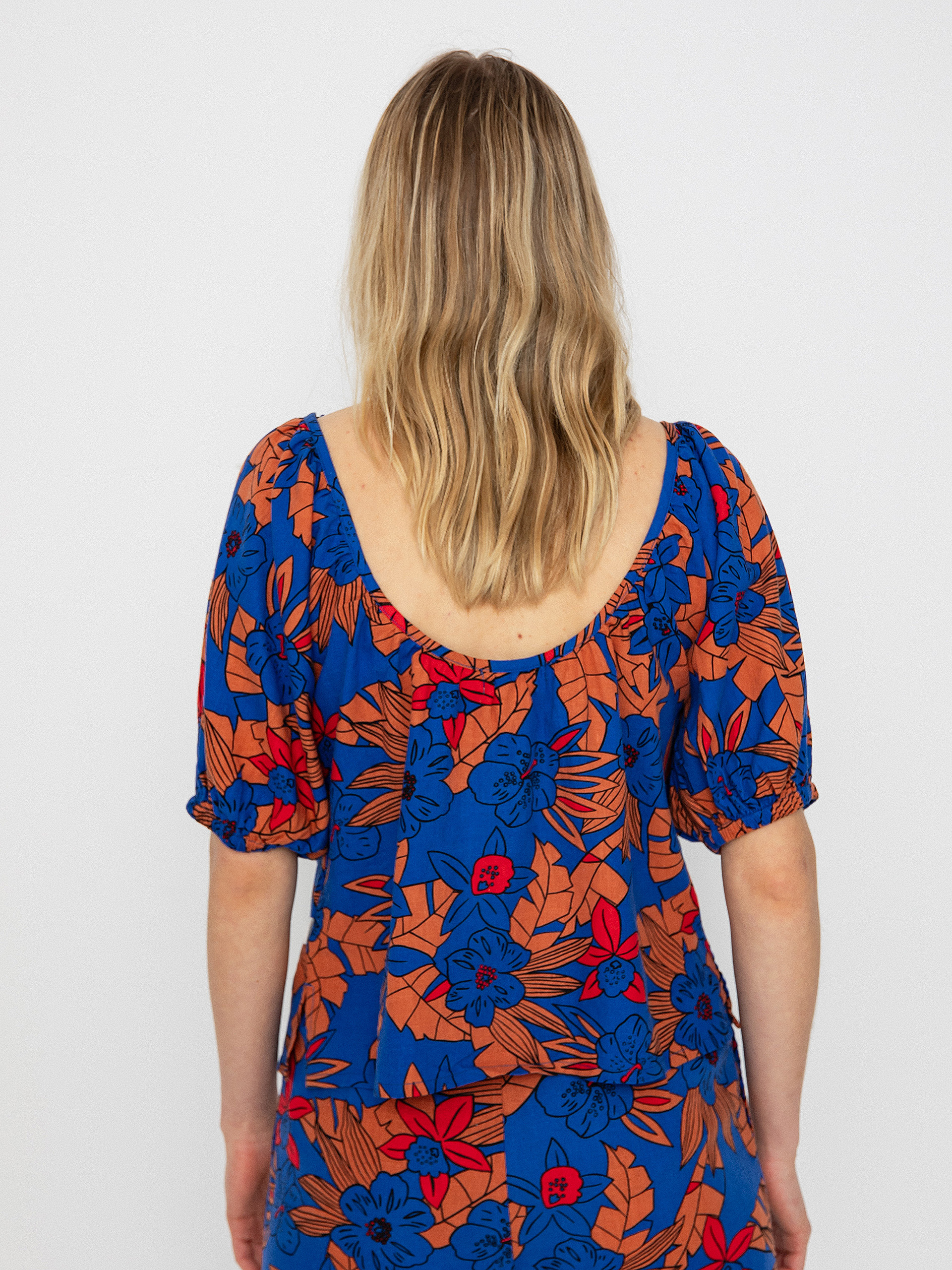 Сорочка Brixton Mercado Linen Top Wmn (terracotta)