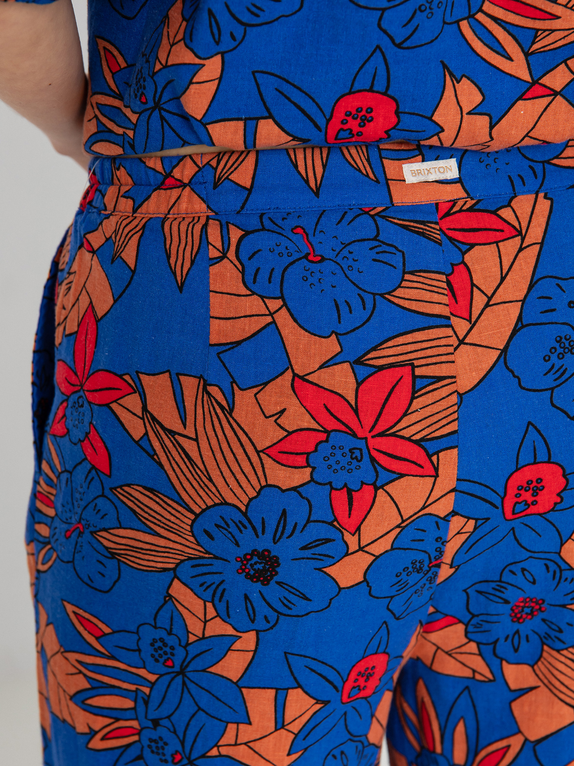 Штани Brixton Mercado Linen Wmn (terracotta)