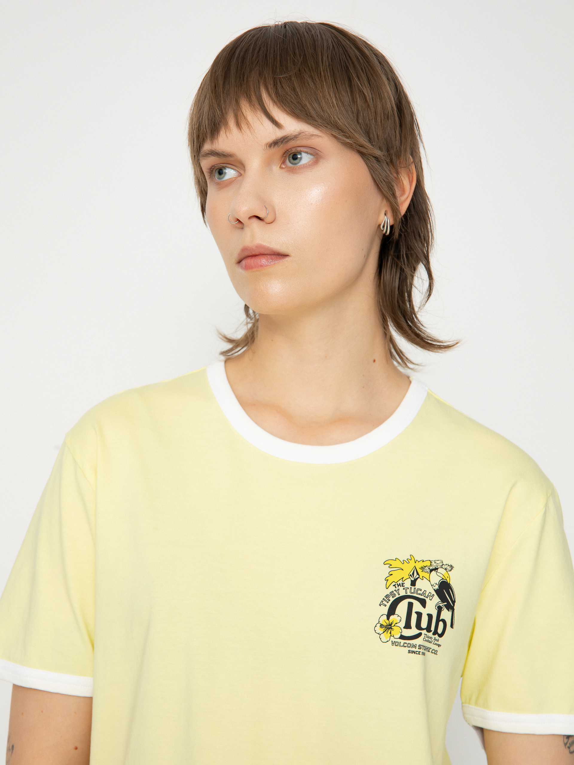 Футболка Volcom Truly Ringer Wmn (aura yellow)