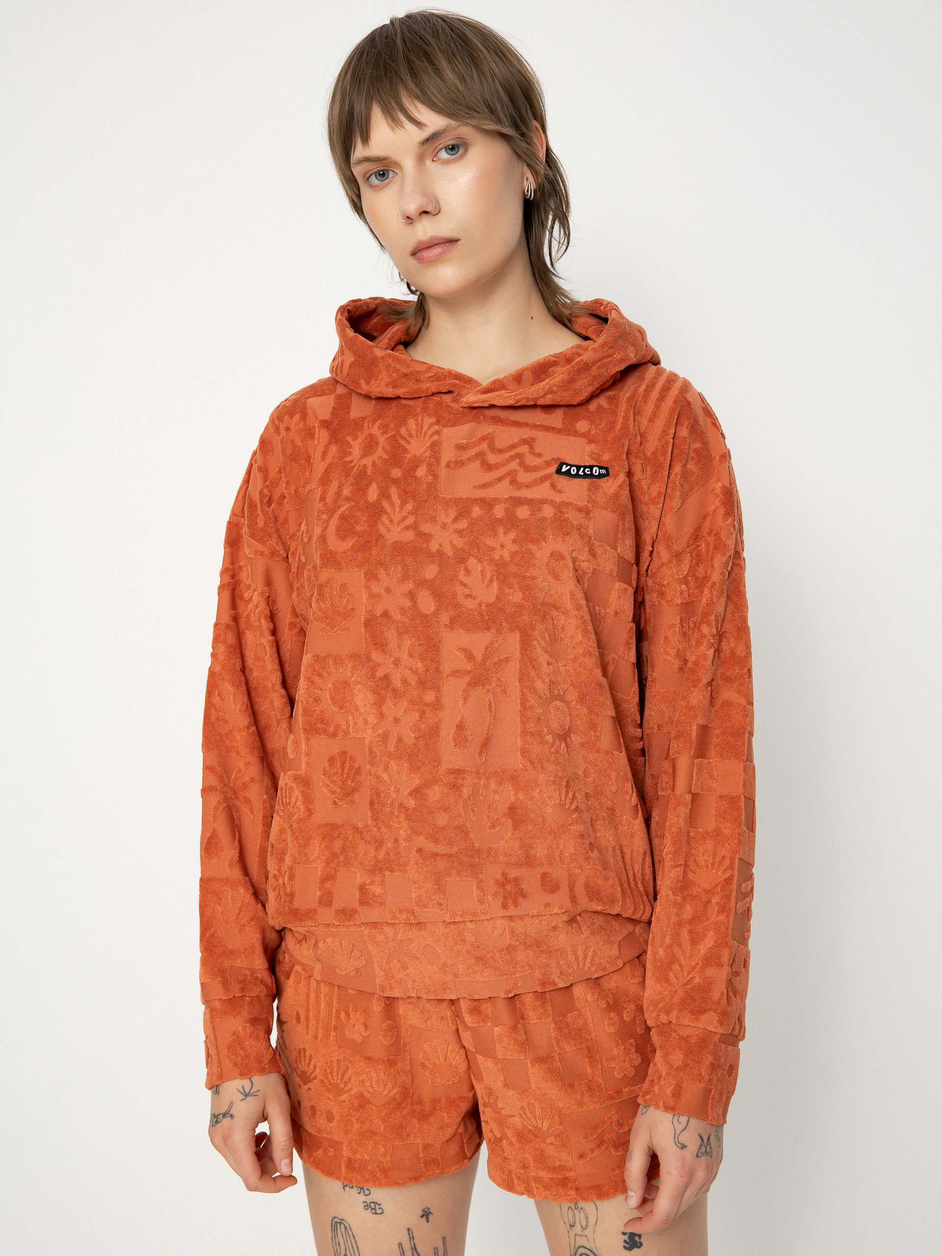 Худі Volcom Sunny Wild Terry Cloth HD Wmn (rosewood)