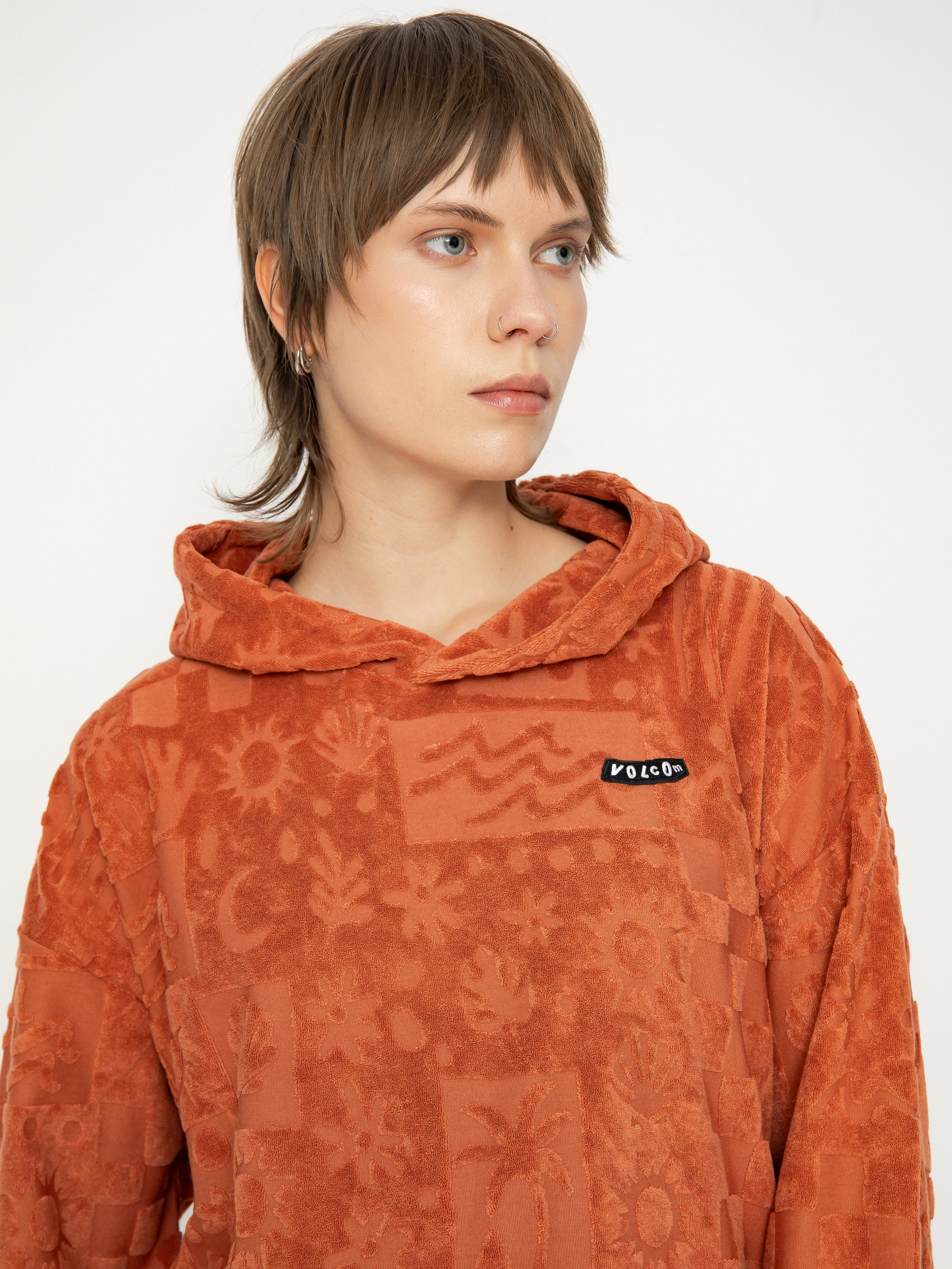 Худі Volcom Sunny Wild Terry Cloth HD Wmn (rosewood)