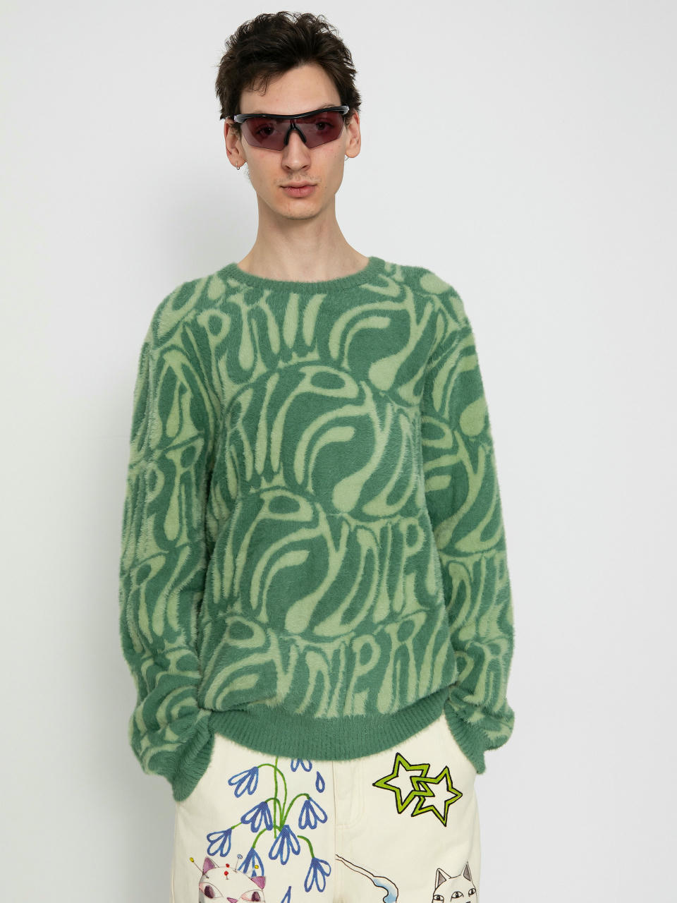 Светр RipNDip Wilshire Knit Mohair (pine)