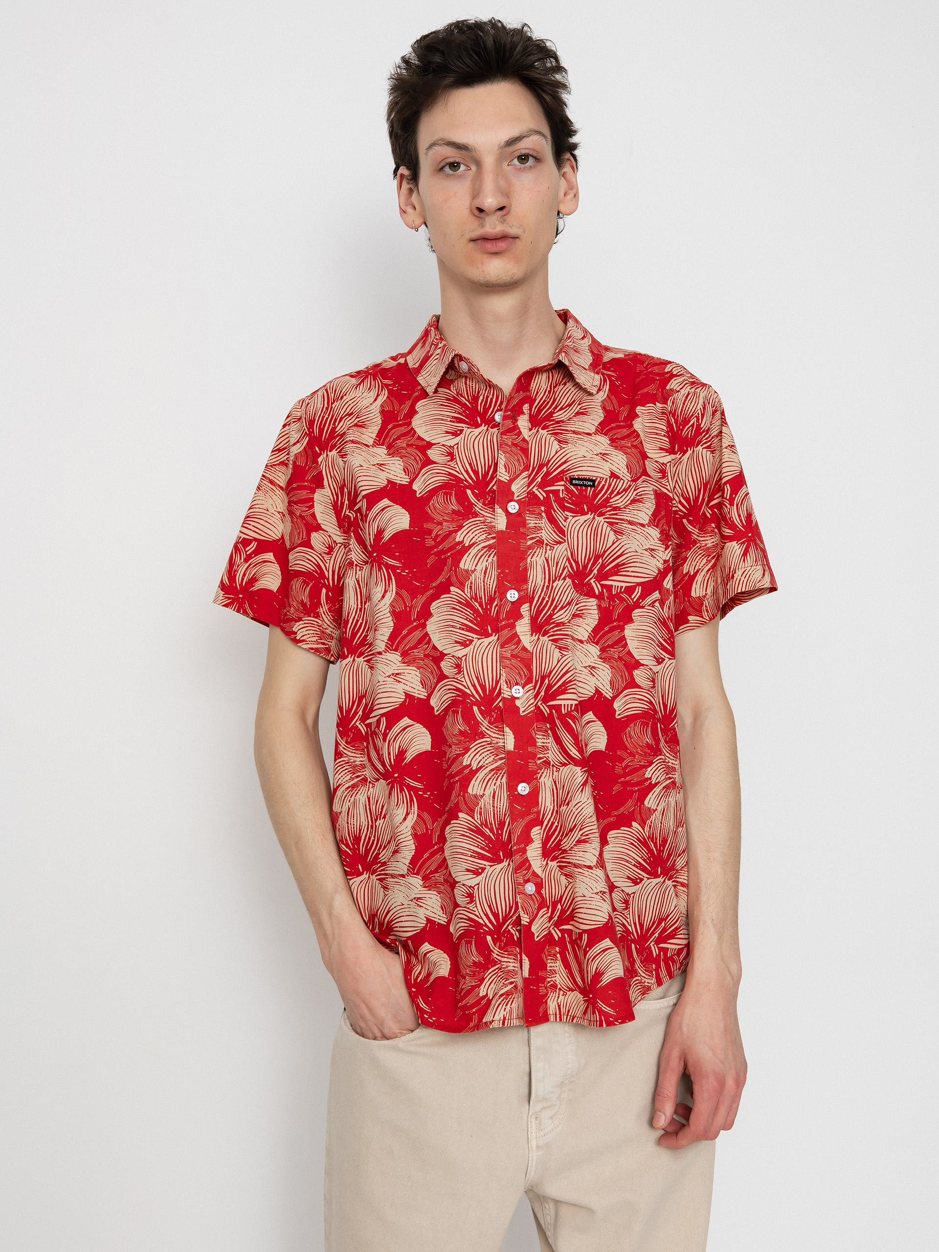 Сорочка Brixton Charter Print (casa red/oatmilk floral)