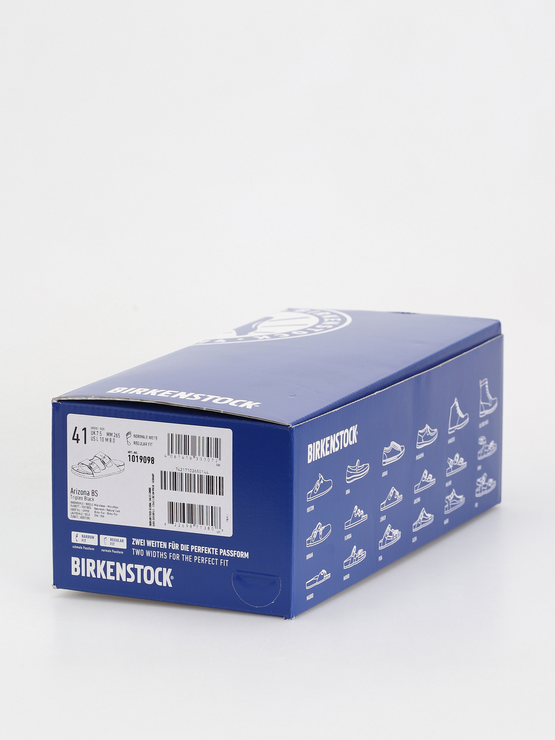 Шльопанці Birkenstock Arizona Birko Flor Regular (black)