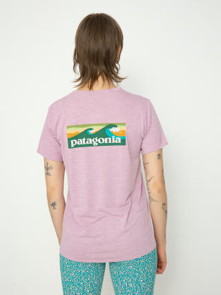 Футболка Patagonia Cap Cool Daily Graphic Wmn (boardshort logo milkweed mauve x-dye)