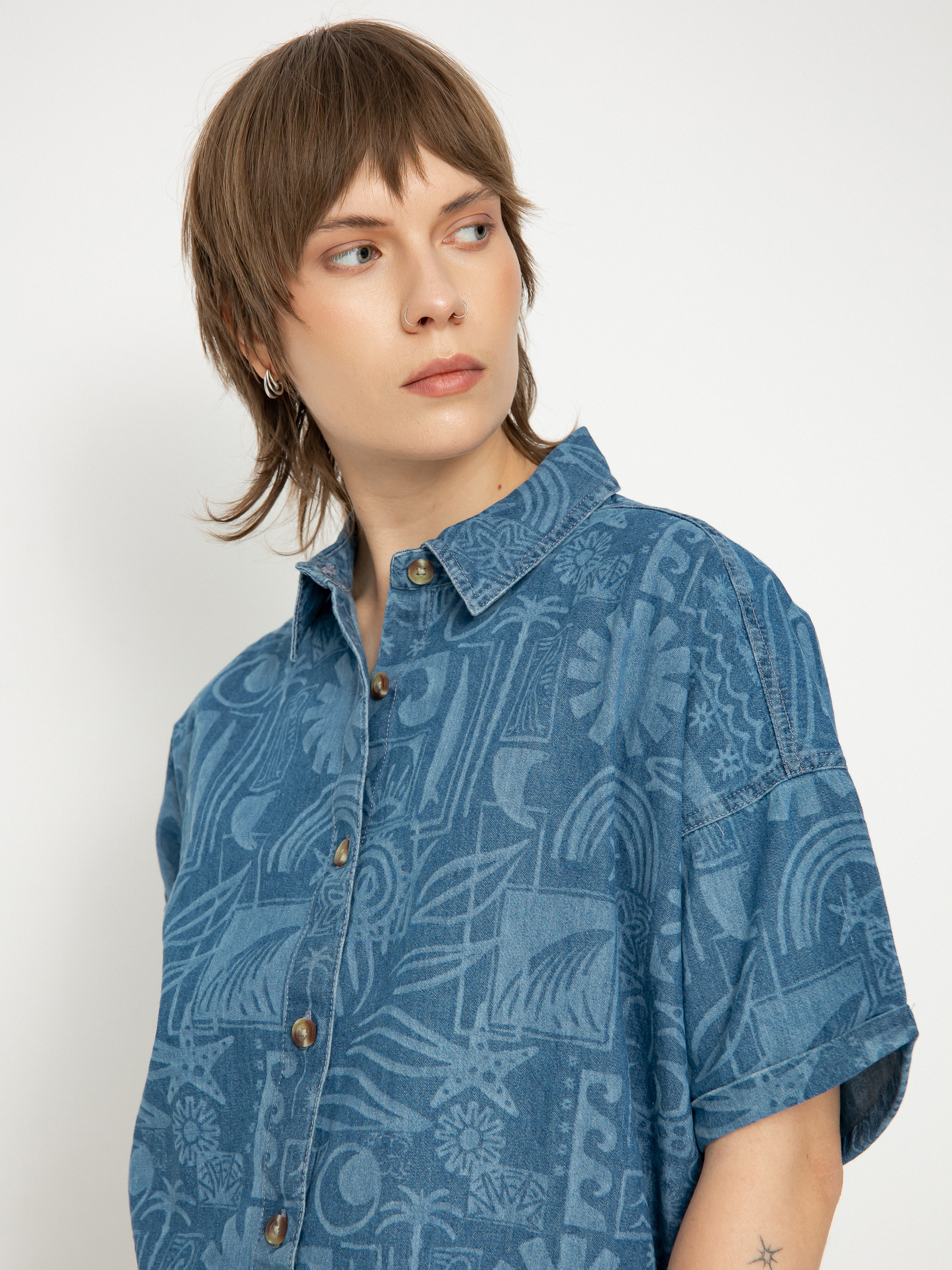 Сорочка Roxy Beach Nostalgia Denim Wmn (medium blue)