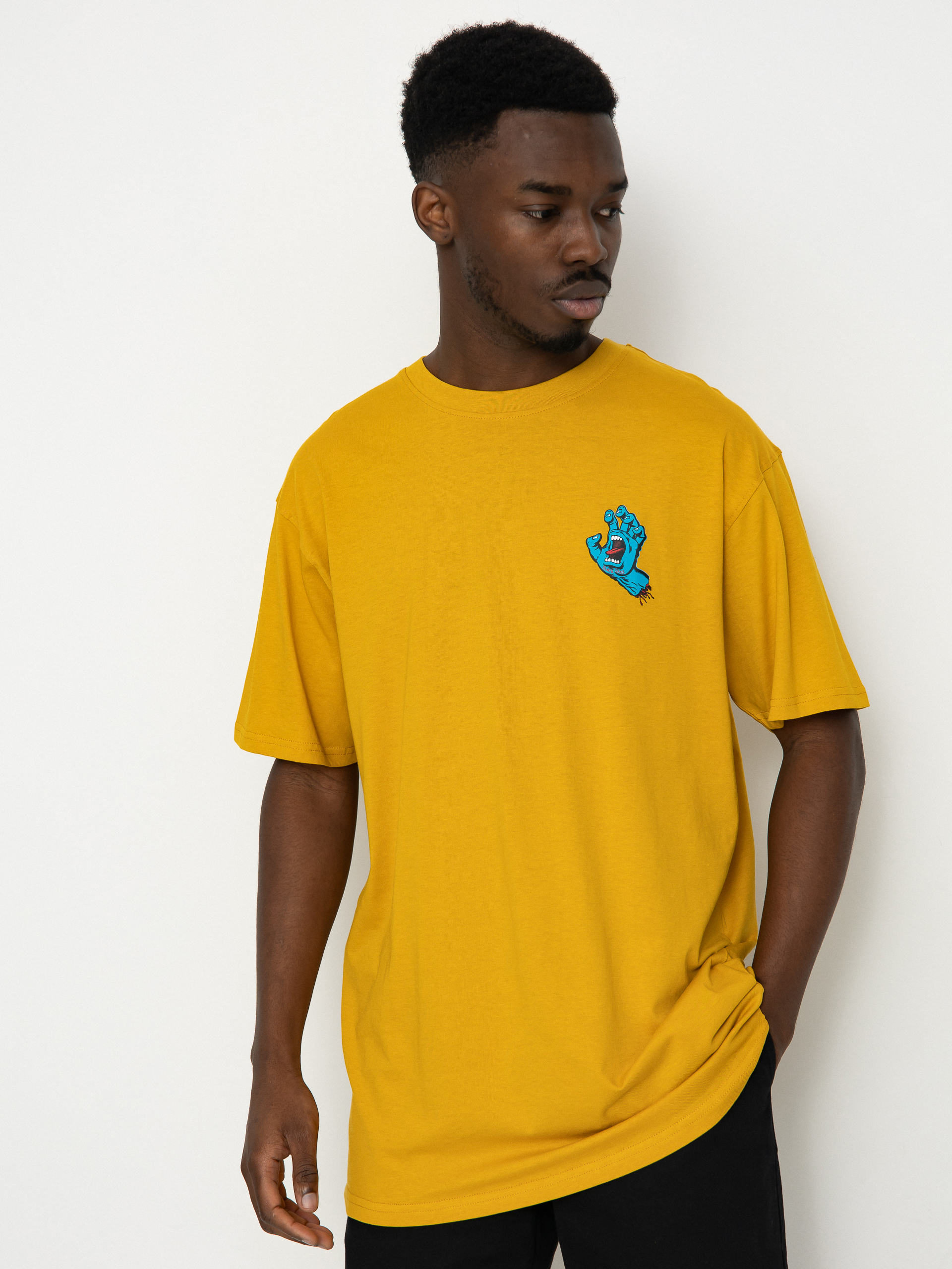 Футболка Santa Cruz Screaming Hand Chest (old gold)