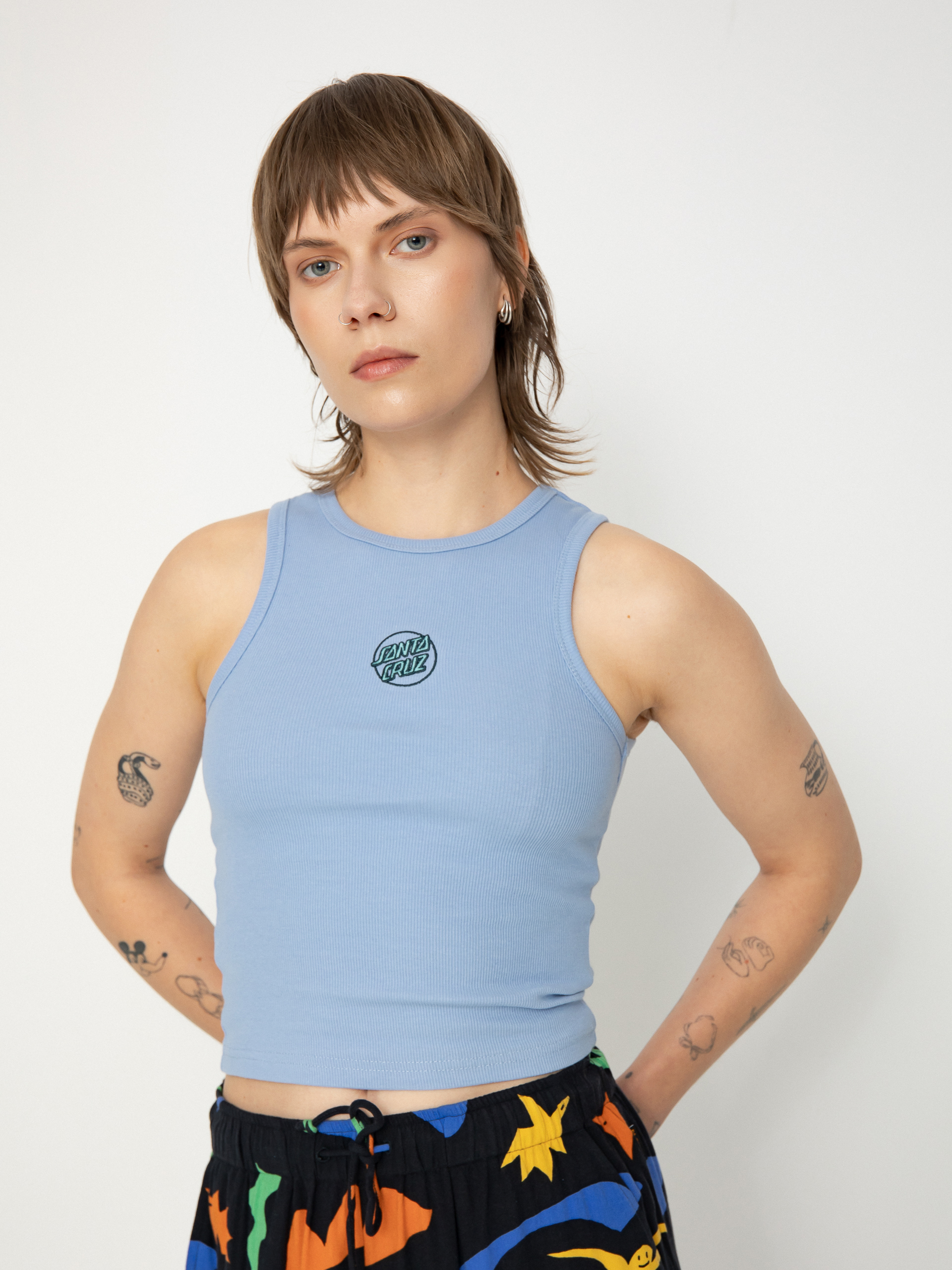  Футболка Santa Cruz Partial Dot Emb Wmn (hyacinth)