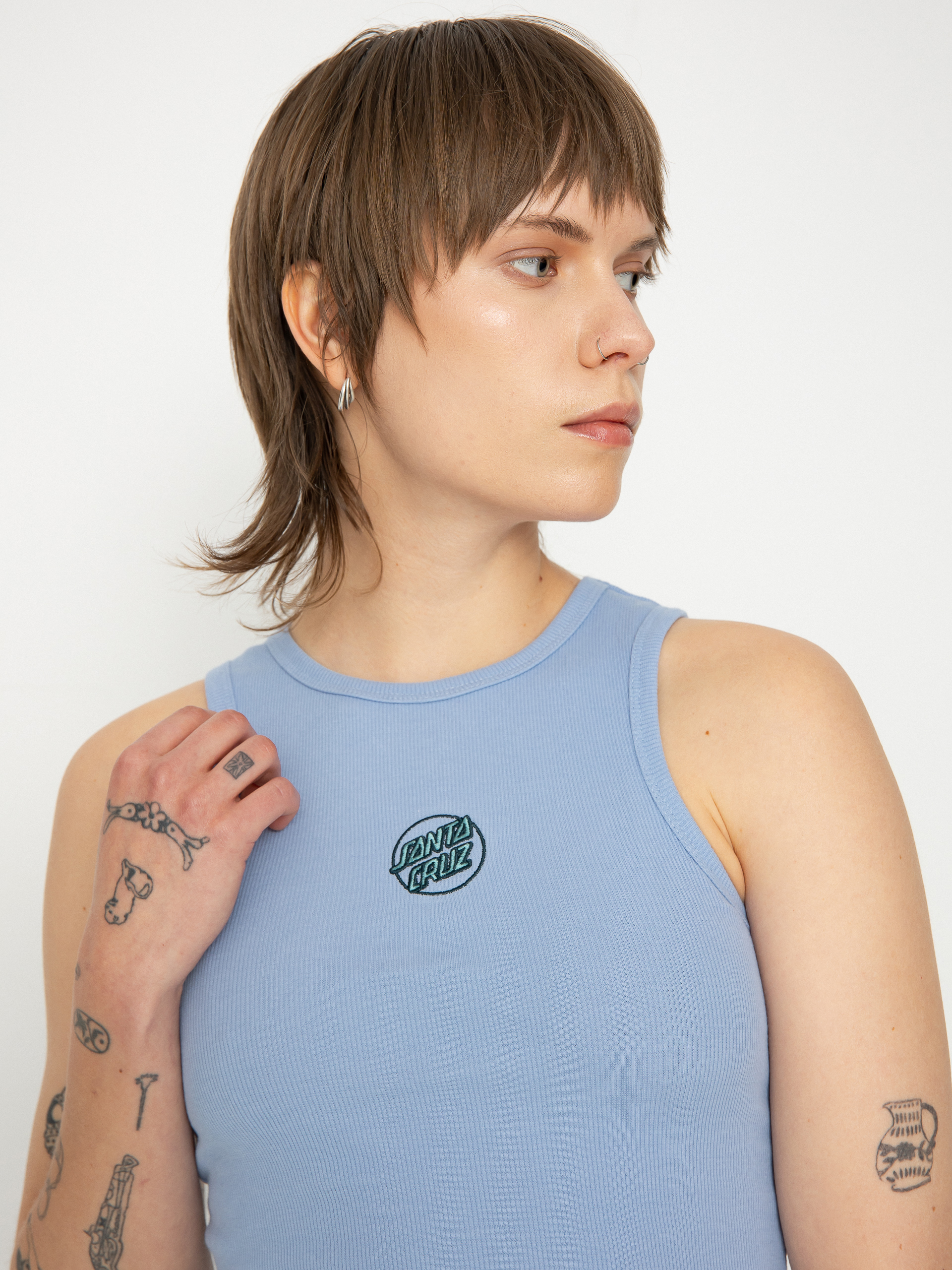  Футболка Santa Cruz Partial Dot Emb Wmn (hyacinth)