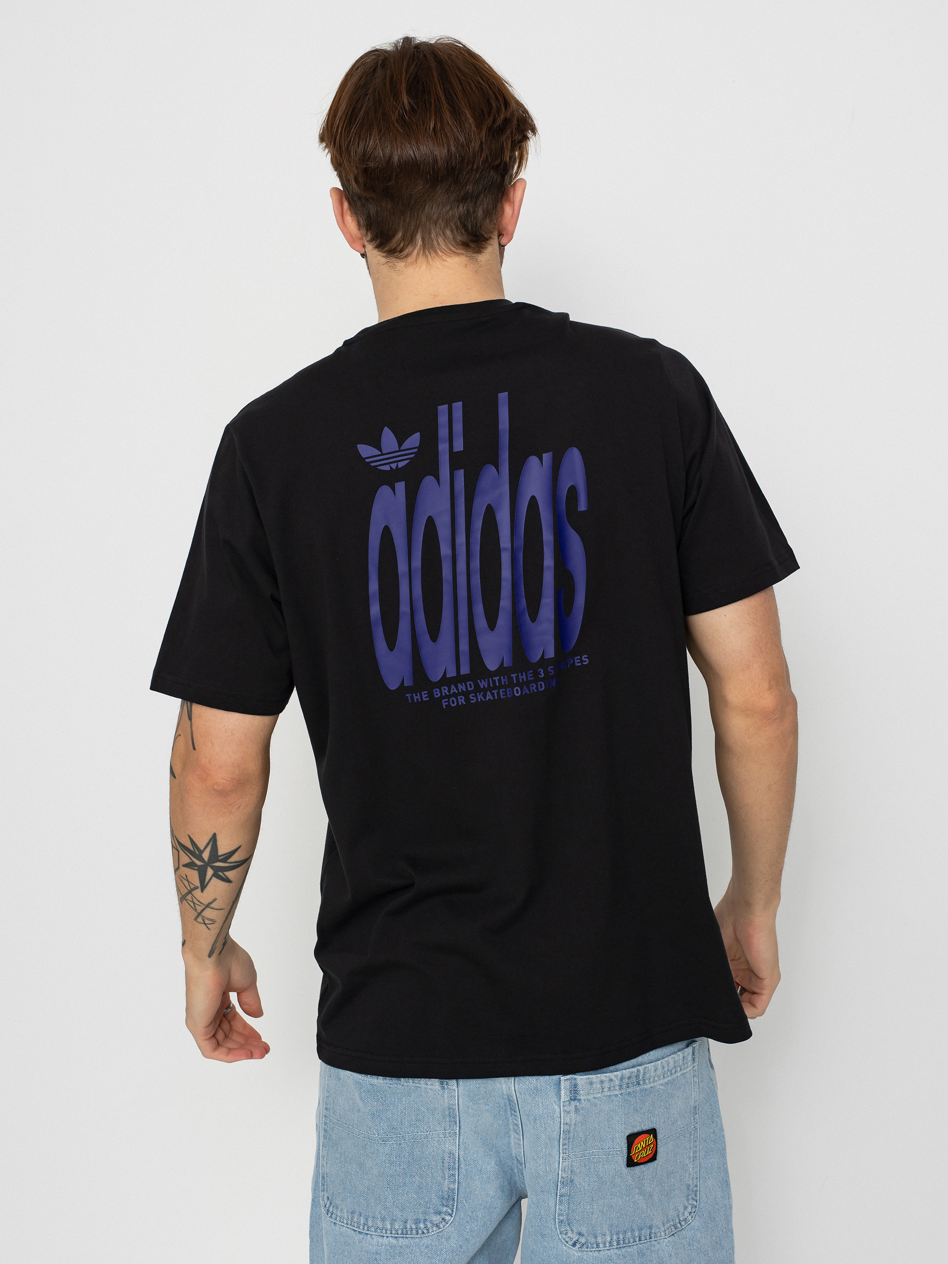 Футболка adidas 4.0 Stlogo (black/cpurpl)