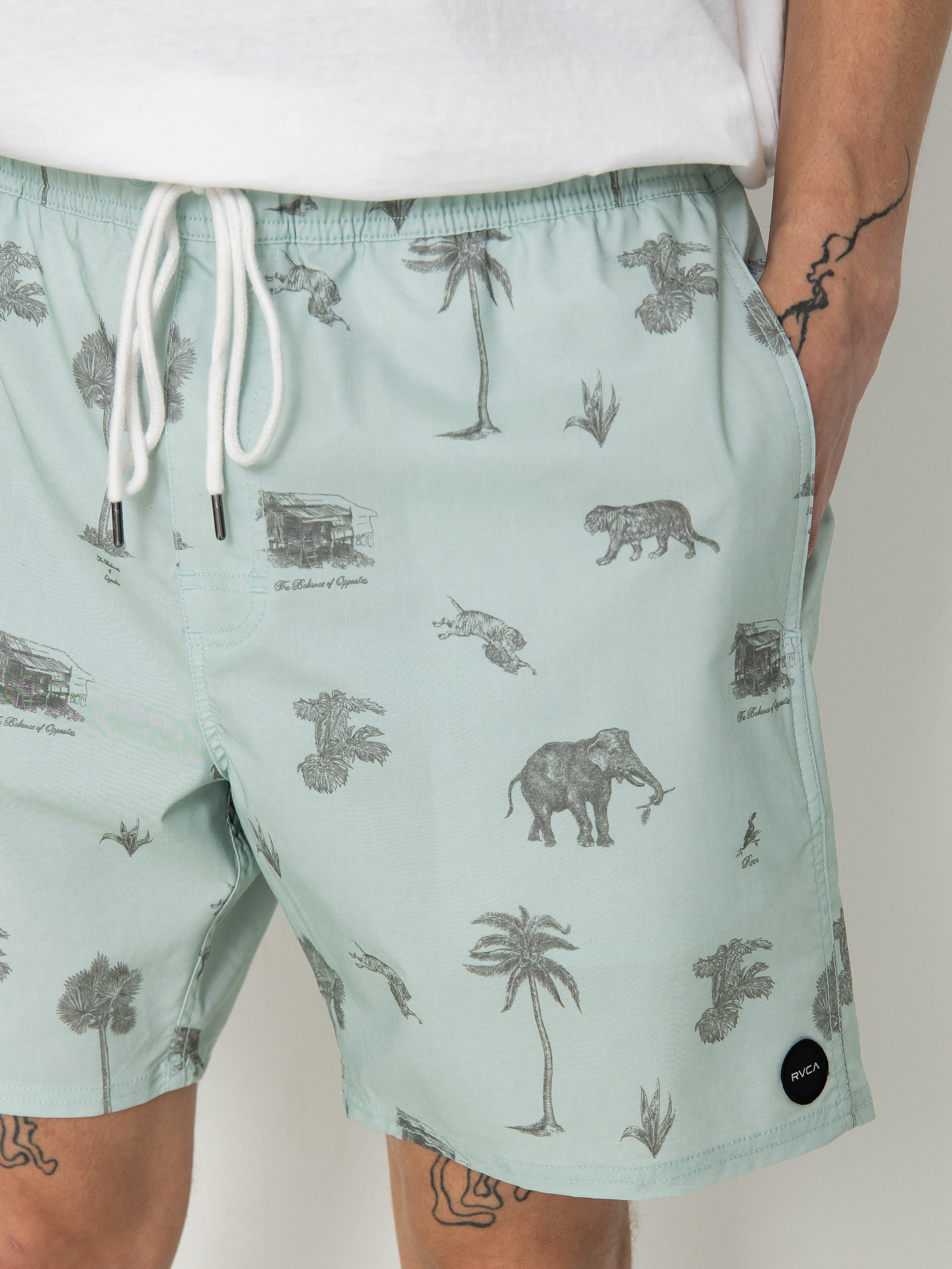 Пляжні шорти RVCA Barnes Elastic (cool blue)