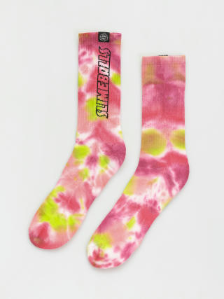 Шкарпетки Santa Cruz Sb Strip Logo (pink/green tie dye)