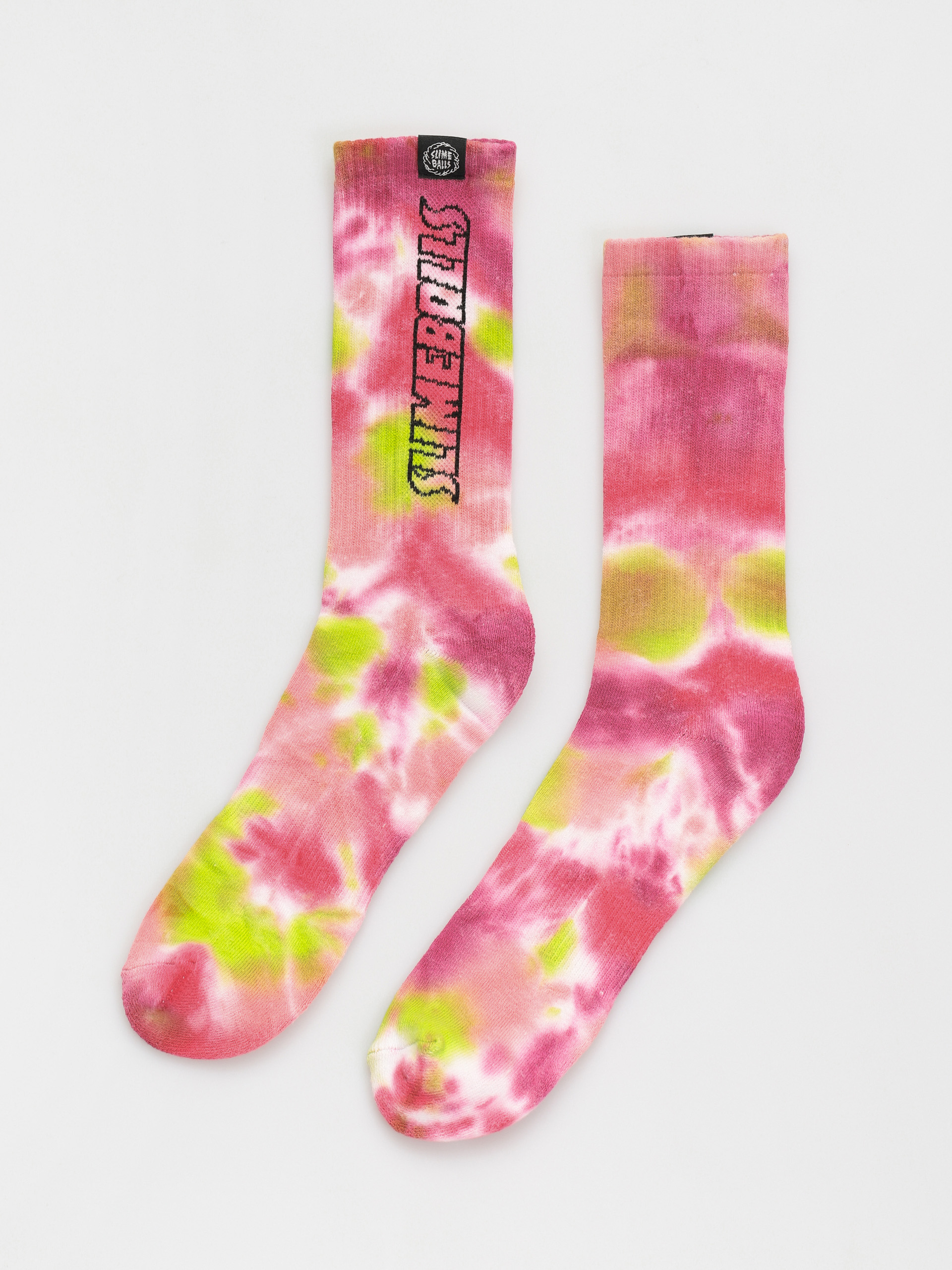  Шкарпетки Santa Cruz Sb Strip Logo (pink/green tie dye)