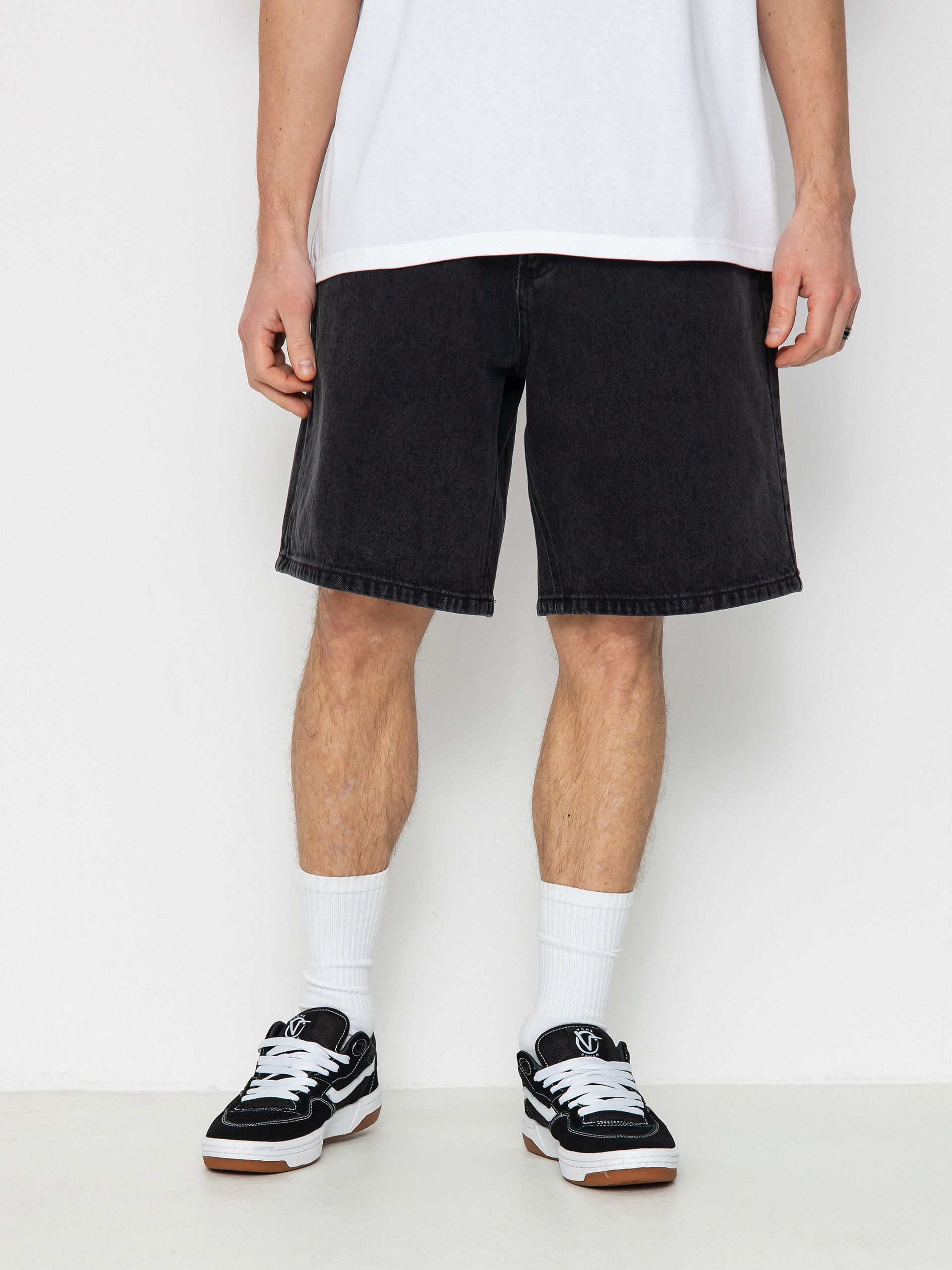 u0428u043eu0440u0442u0438 OBEY Bigwig Baggy Denim (faded black)