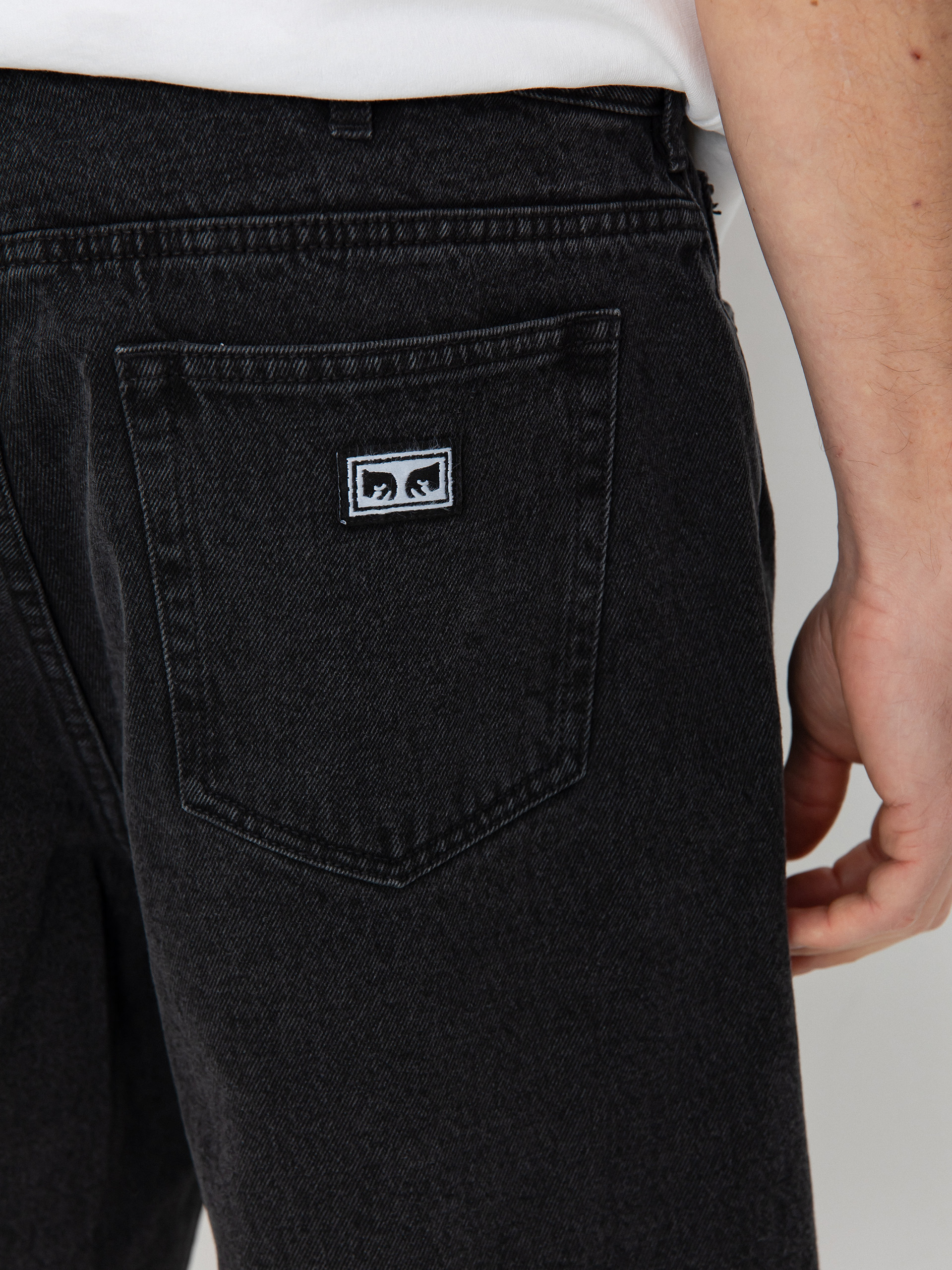 Шорти OBEY Bigwig Baggy Denim (faded black)