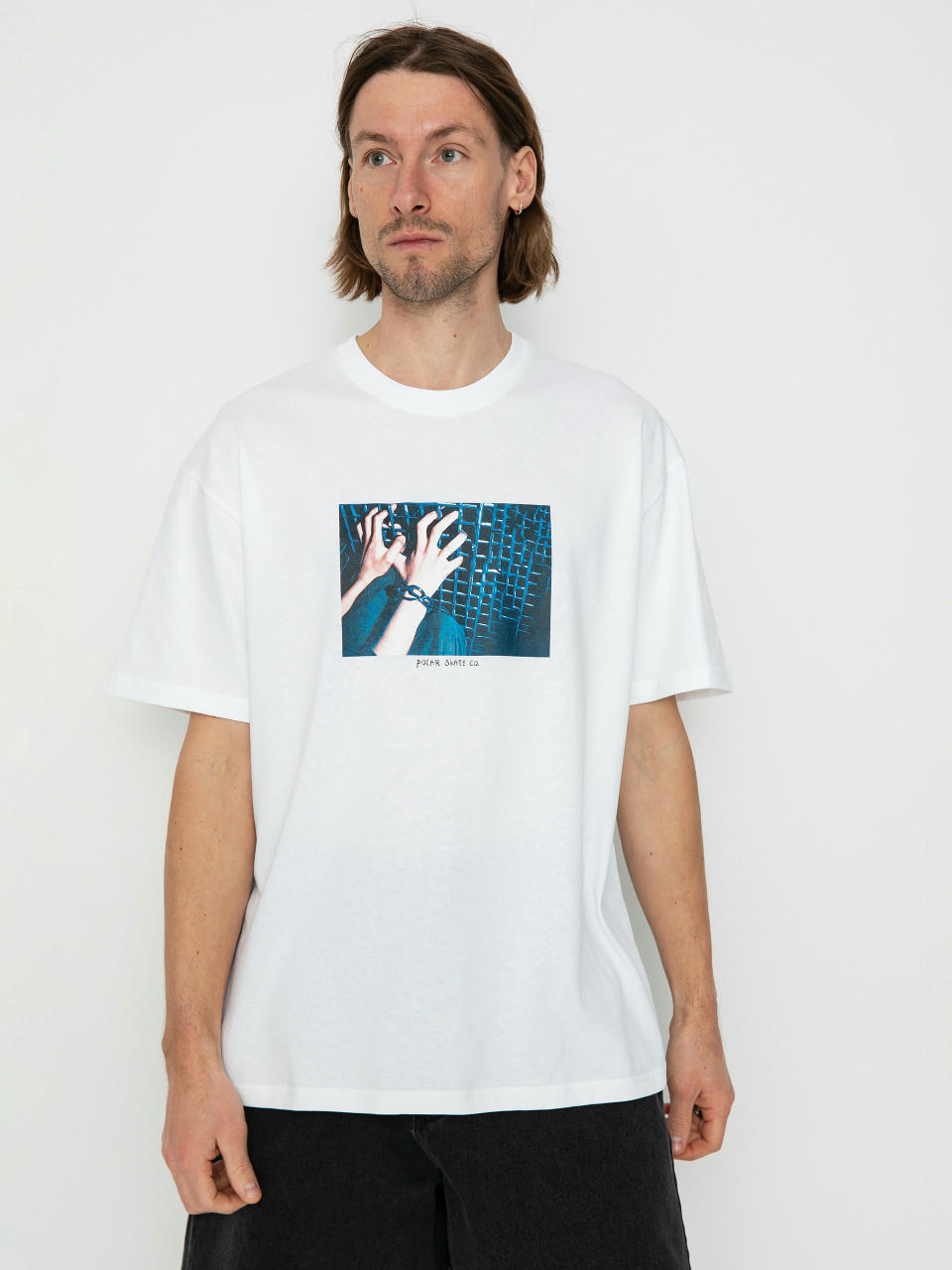 Футболка Polar Skate Caged Hands (white)