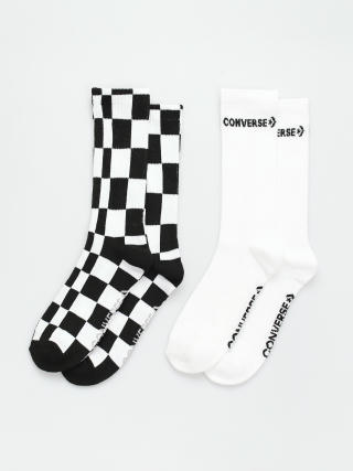  Шкарпетки Converse Checked Skewed 2PK (black/white)