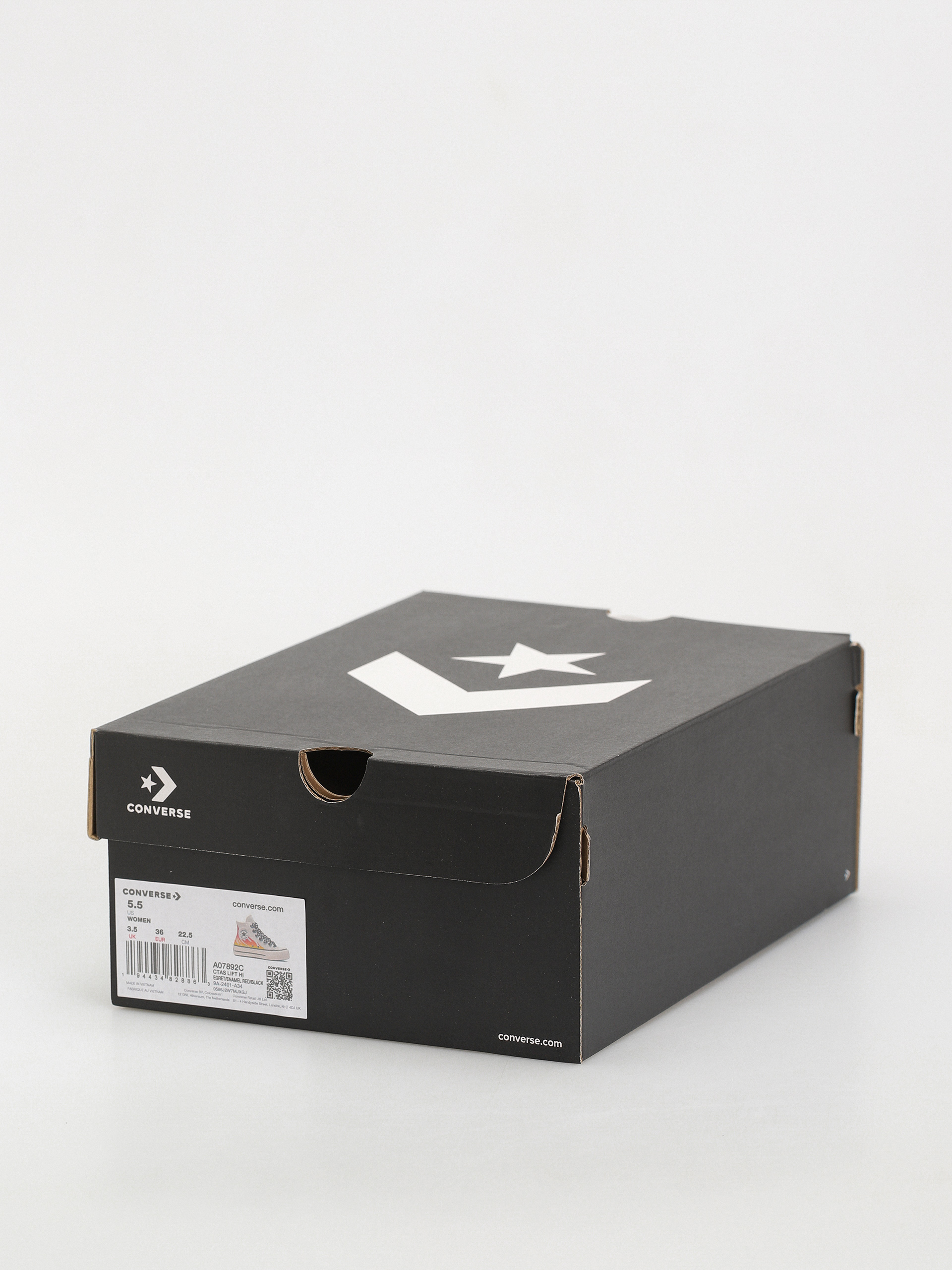 Кеди Converse Chuck Taylor All Star Lift Hi Wmn (flames/off white)