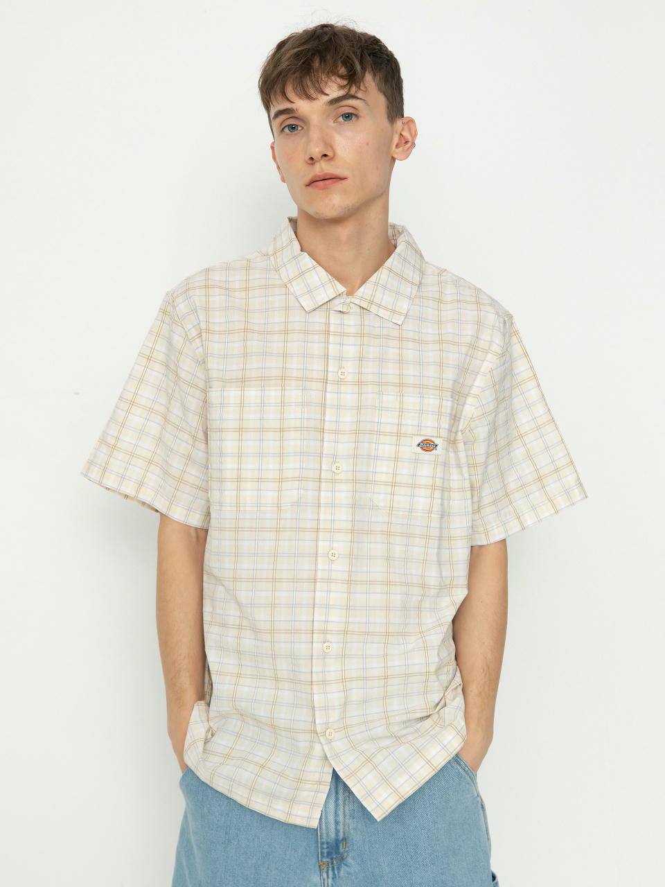 Сорочка Dickies Surry Shirt (outdoor check whitecap)