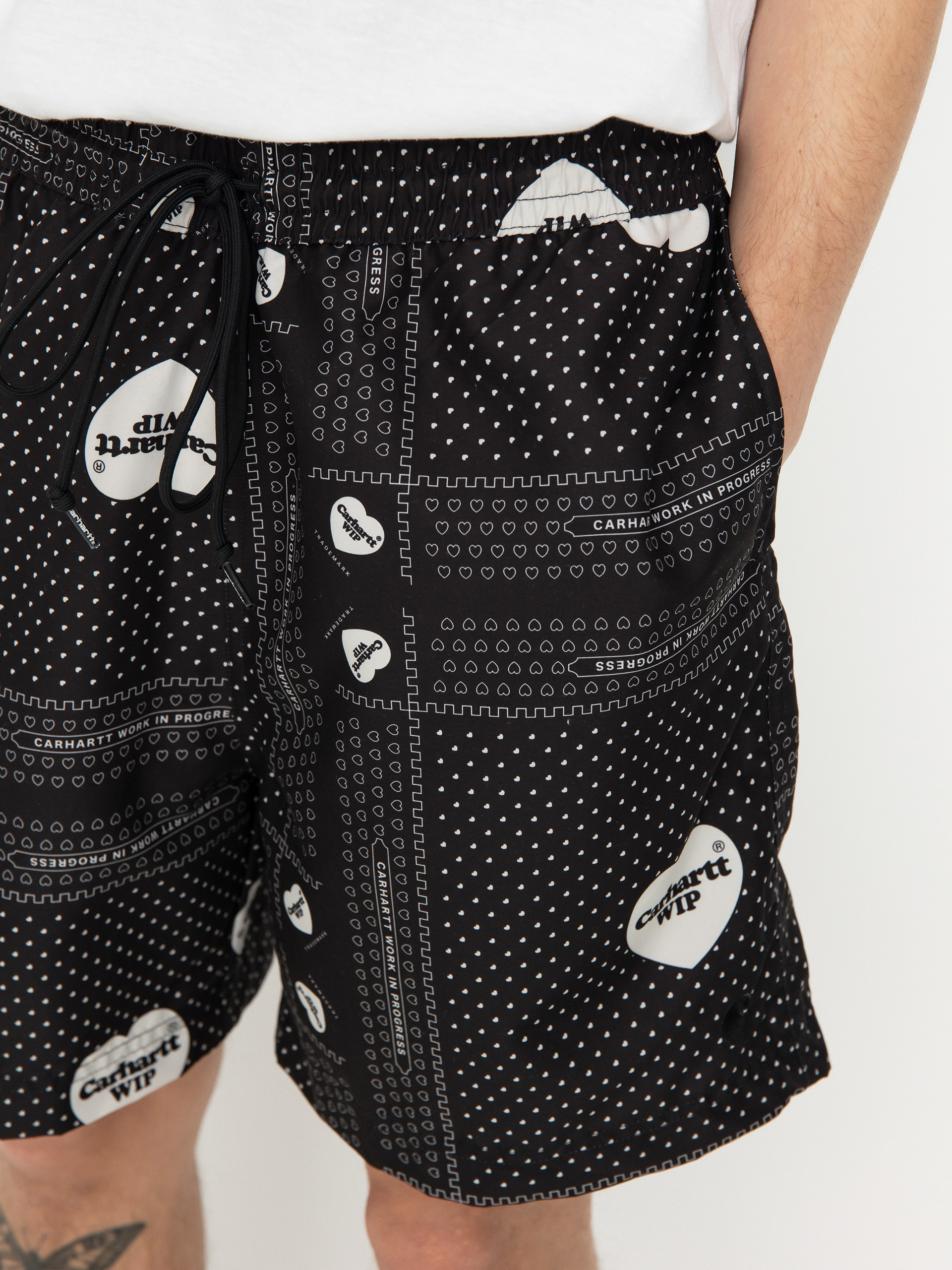 Шорти Carhartt WIP Slater Swim (heart bandana print/black)